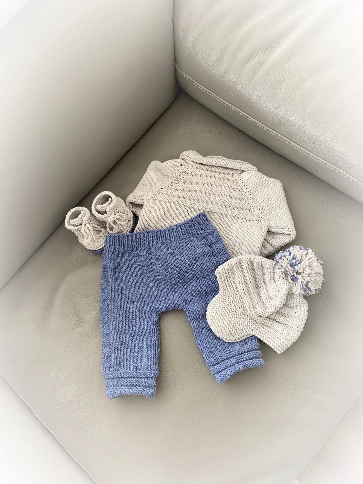 "Rowan” 4 Piece Set Knitting pattern for Reborn doll 16-22” or 0-3 Mth Old Baby