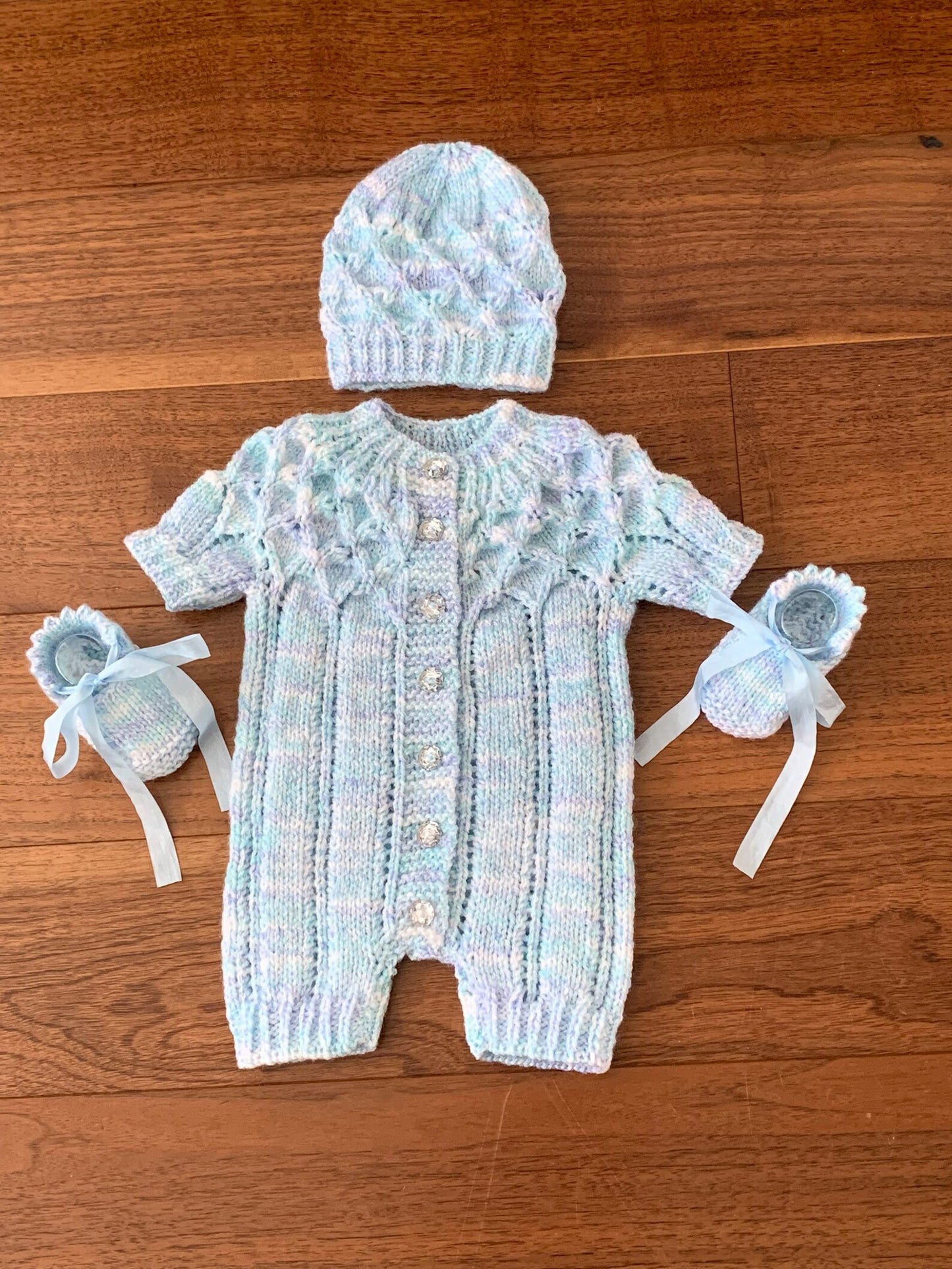"Sugar & Spice” Multi-piece Knitting pattern for Reborn doll 16 -22” or 0-3 Month Old Baby