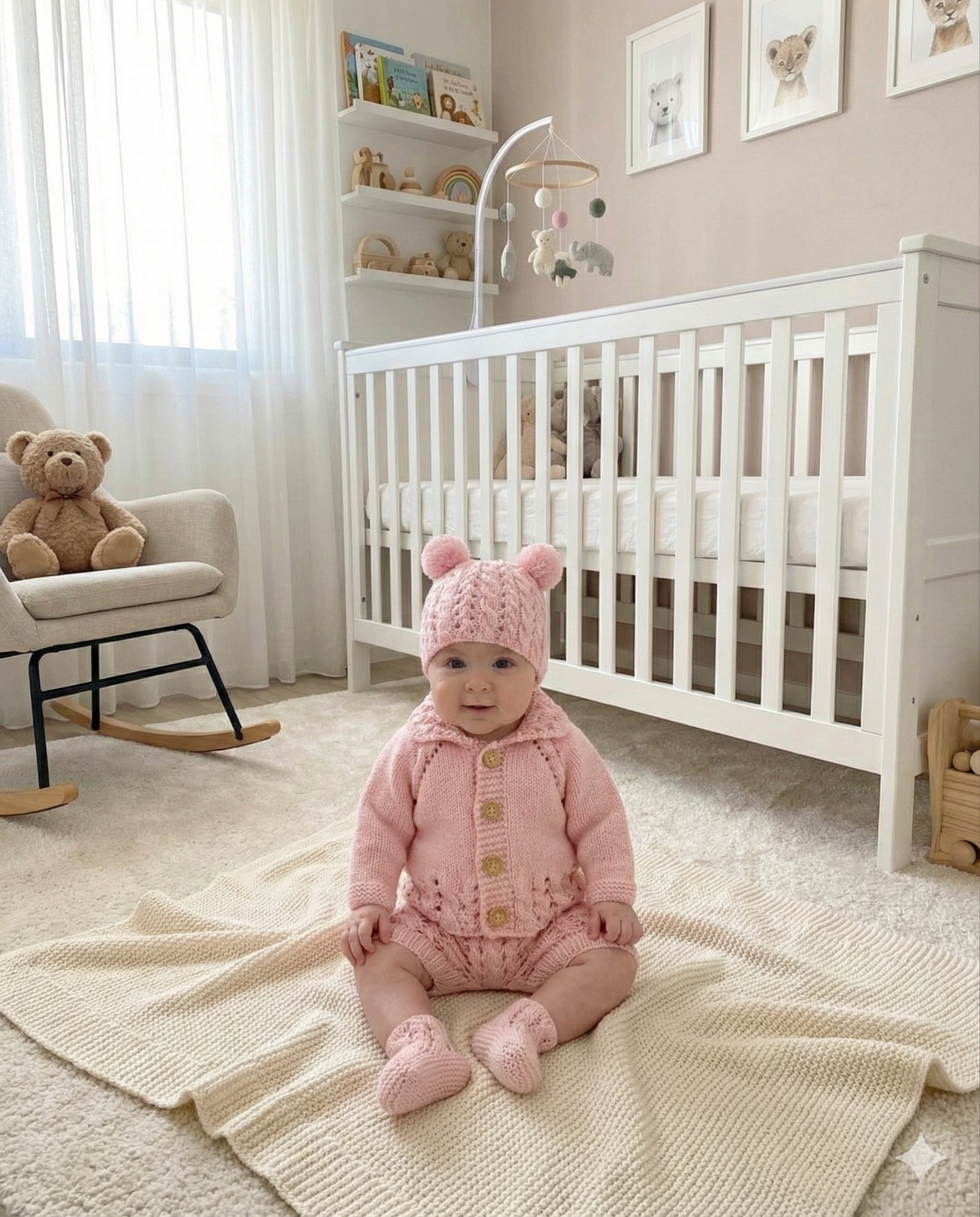 "Barley” 4 Piece Set Knitting pattern for Reborn doll 16-22” or 0-3 Month Old Baby