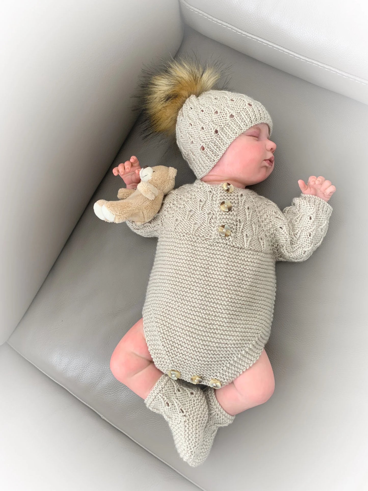 "Pumpkin” Romper Knitting pattern for Reborn doll 16 -22” or 0-3 Mth Old Baby