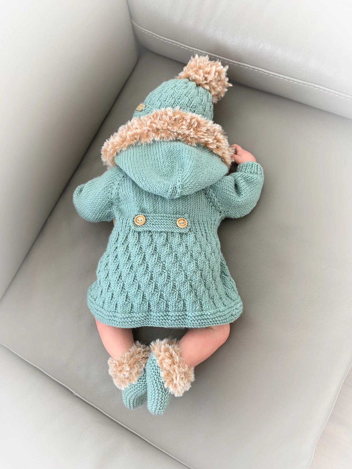 "Sage” 4 Piece Set Knitting pattern for Reborn doll 16-22” or 0-3 Mth Old Baby