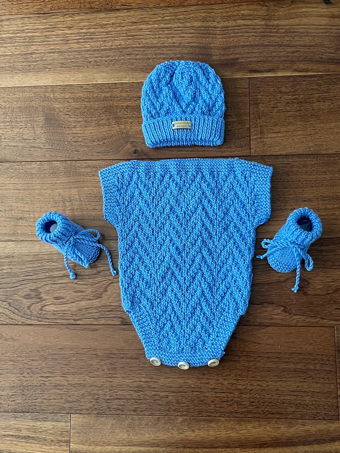 "Neptune” Romper Knitting pattern for Reborn doll 16 -22” or 0-3 Month Old Baby