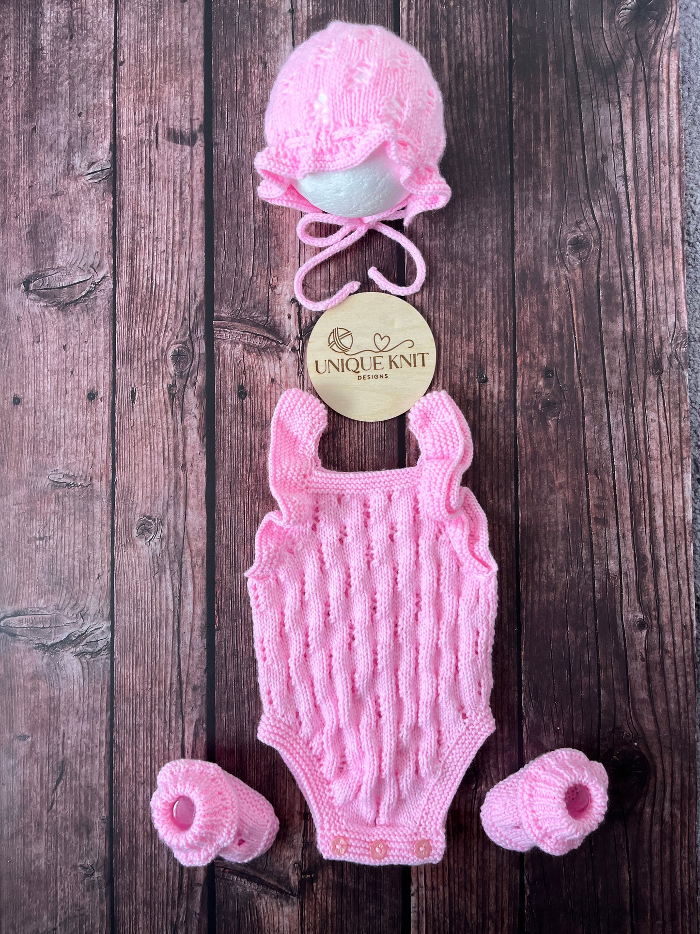 "Caz” Multi Piece set knitting pattern for reborn doll 16-22" or 0-3 month old baby