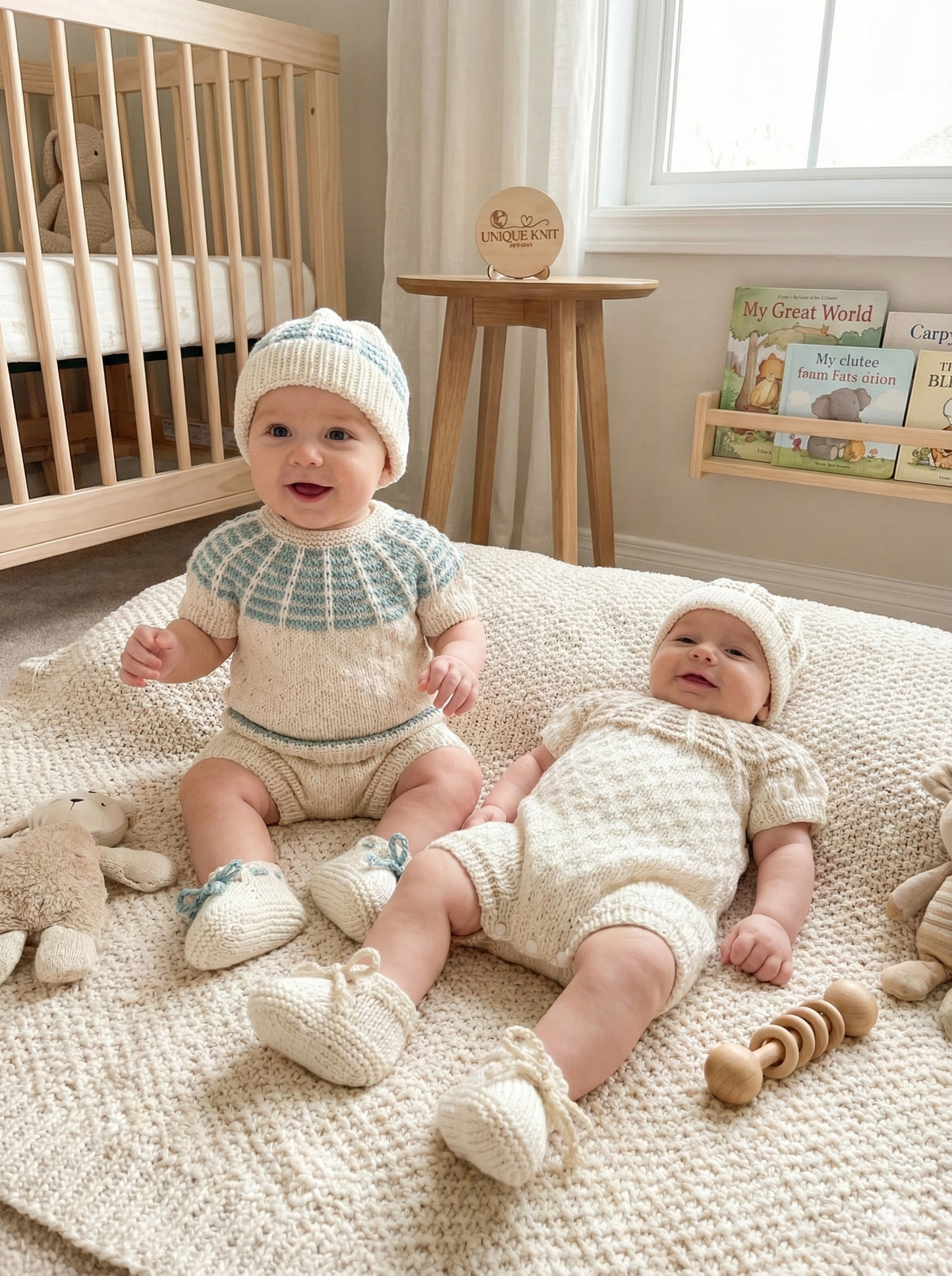 "Isaac” Multi Piece set knitting pattern for reborn doll 16-22" or 0-3 month old baby