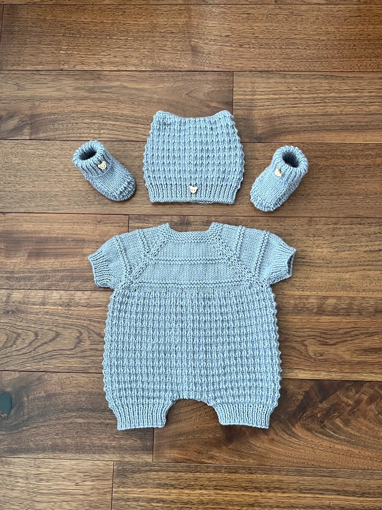 "Mango" Romper knitting pattern for reborn doll 16-22" or 0-3 Month old baby
