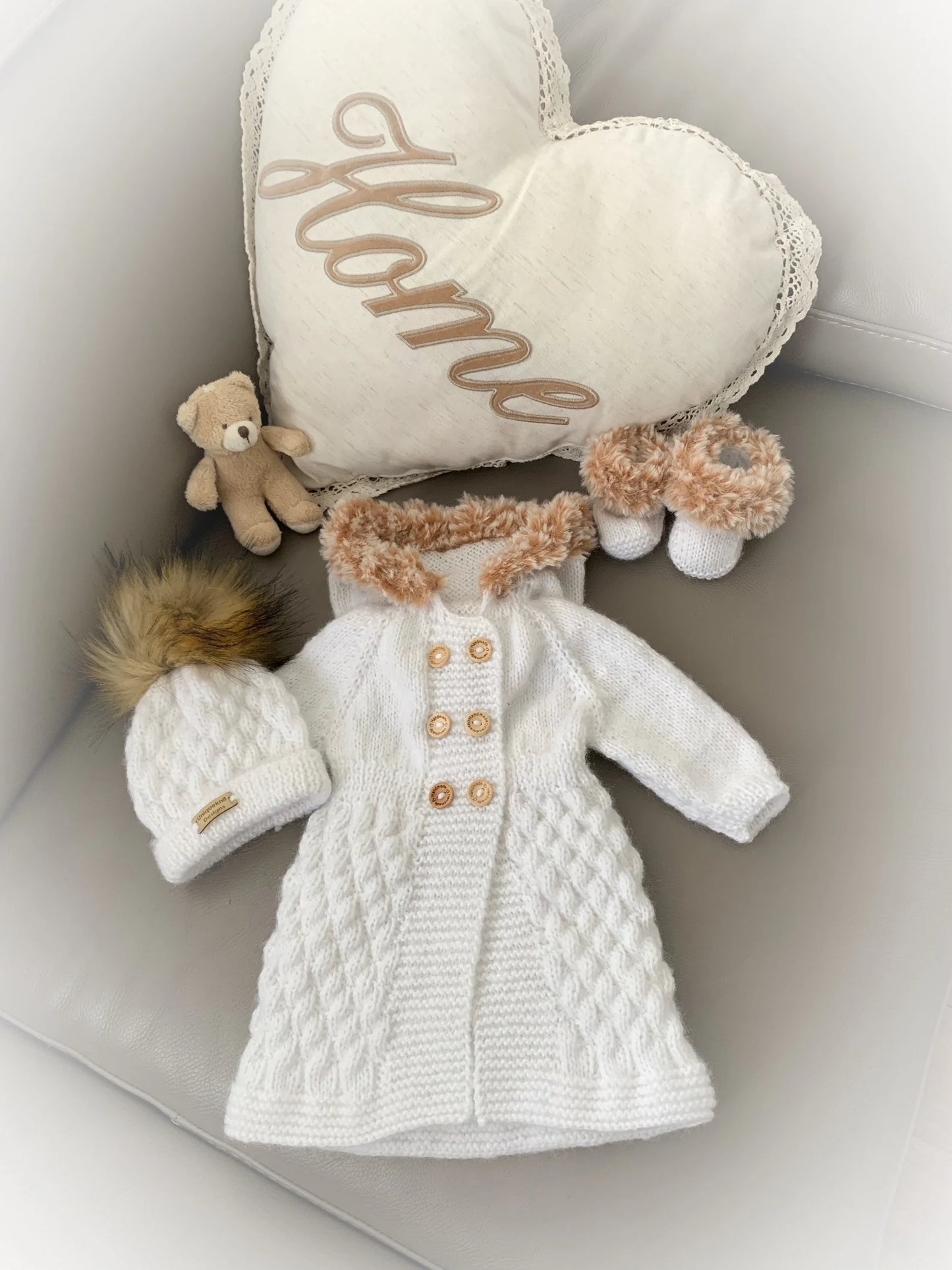 "Sage” 4 Piece Set Knitting pattern for Reborn doll 16-22” or 0-3 Mth Old Baby