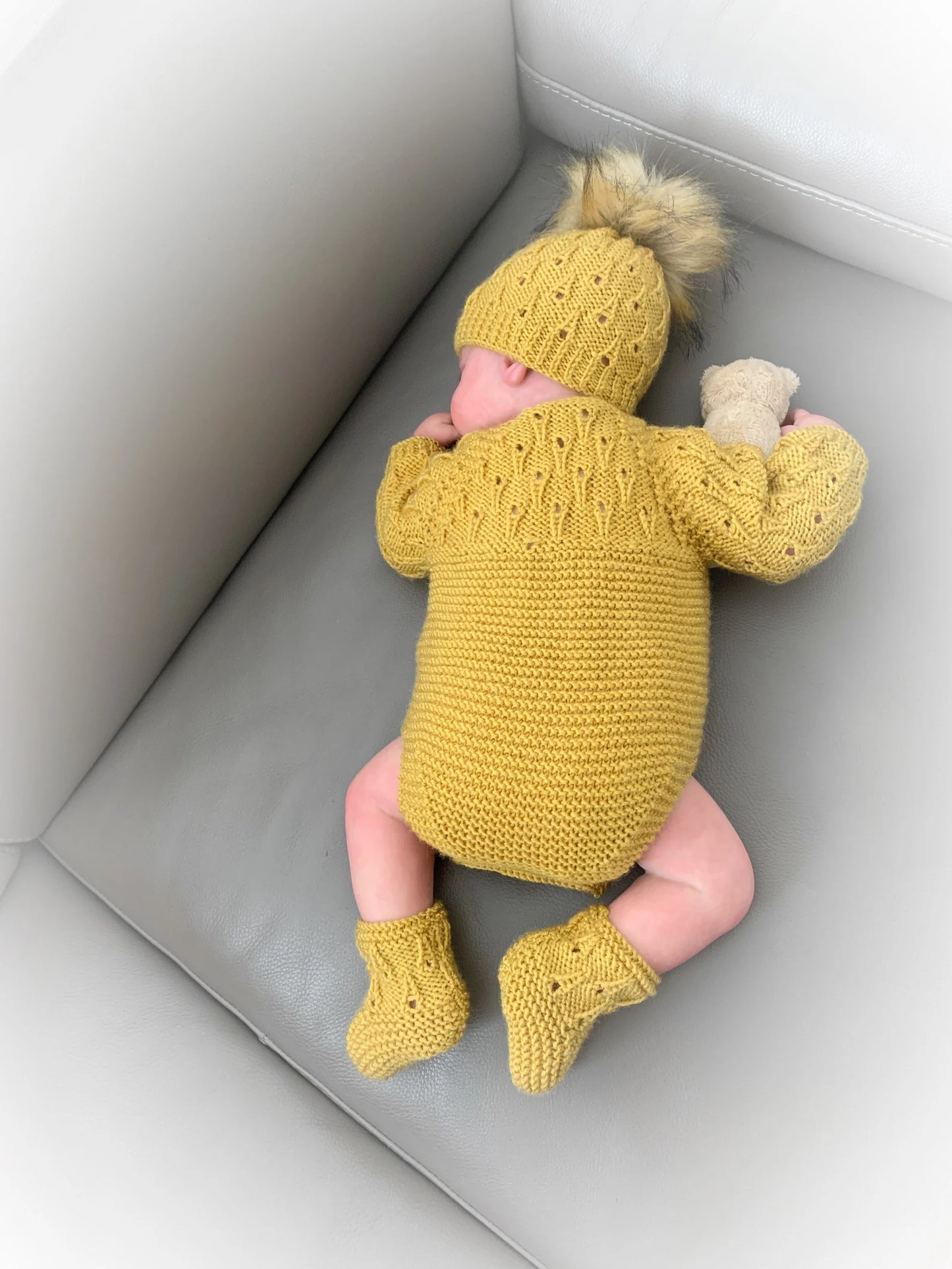 "Pumpkin” Romper Knitting pattern for Reborn doll 16 -22” or 0-3 Mth Old Baby