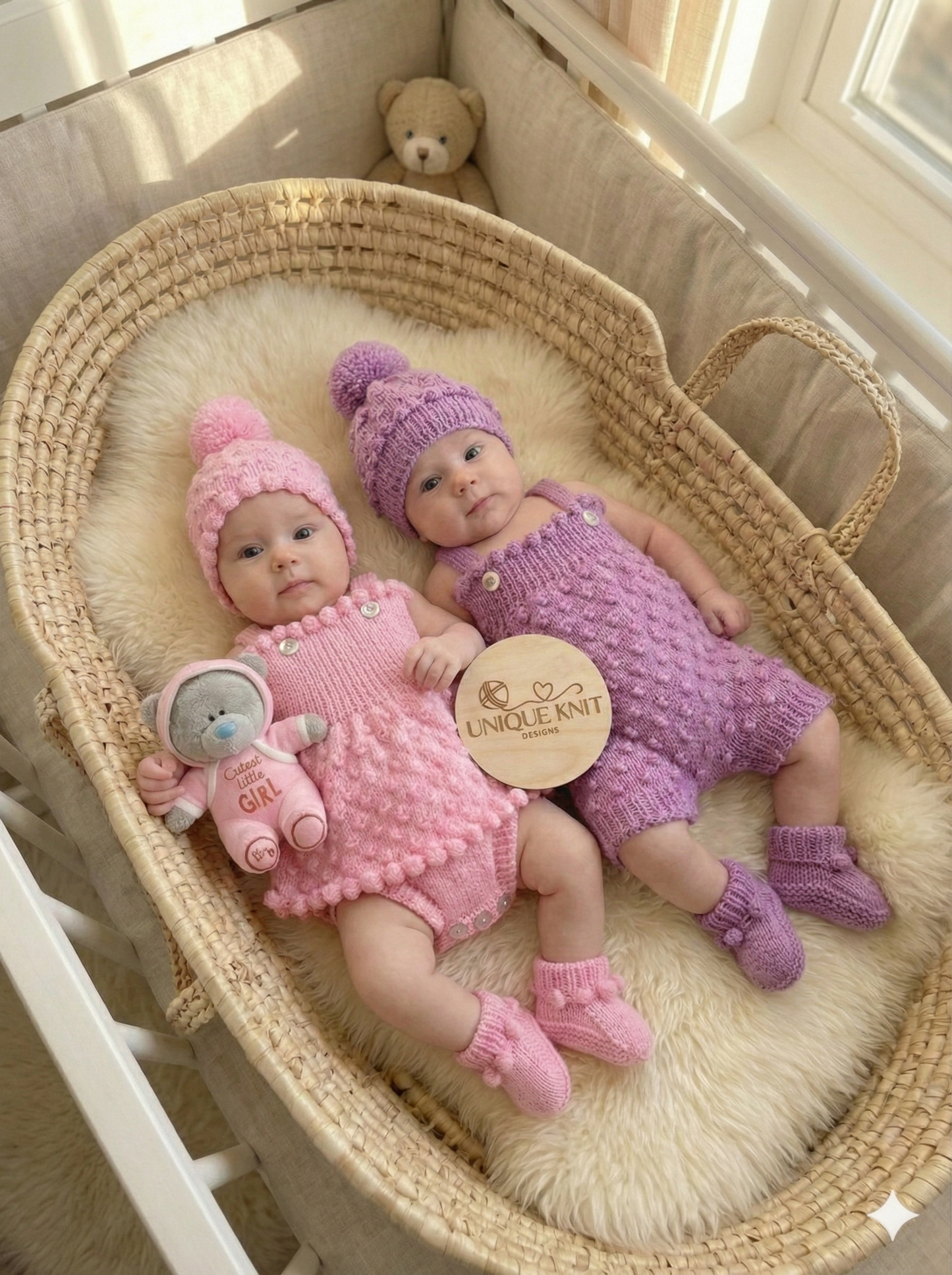"Petunia” Shorts and Dress set Knitting pattern for Reborn doll 16 -22” or 0-3 Mth Old Baby