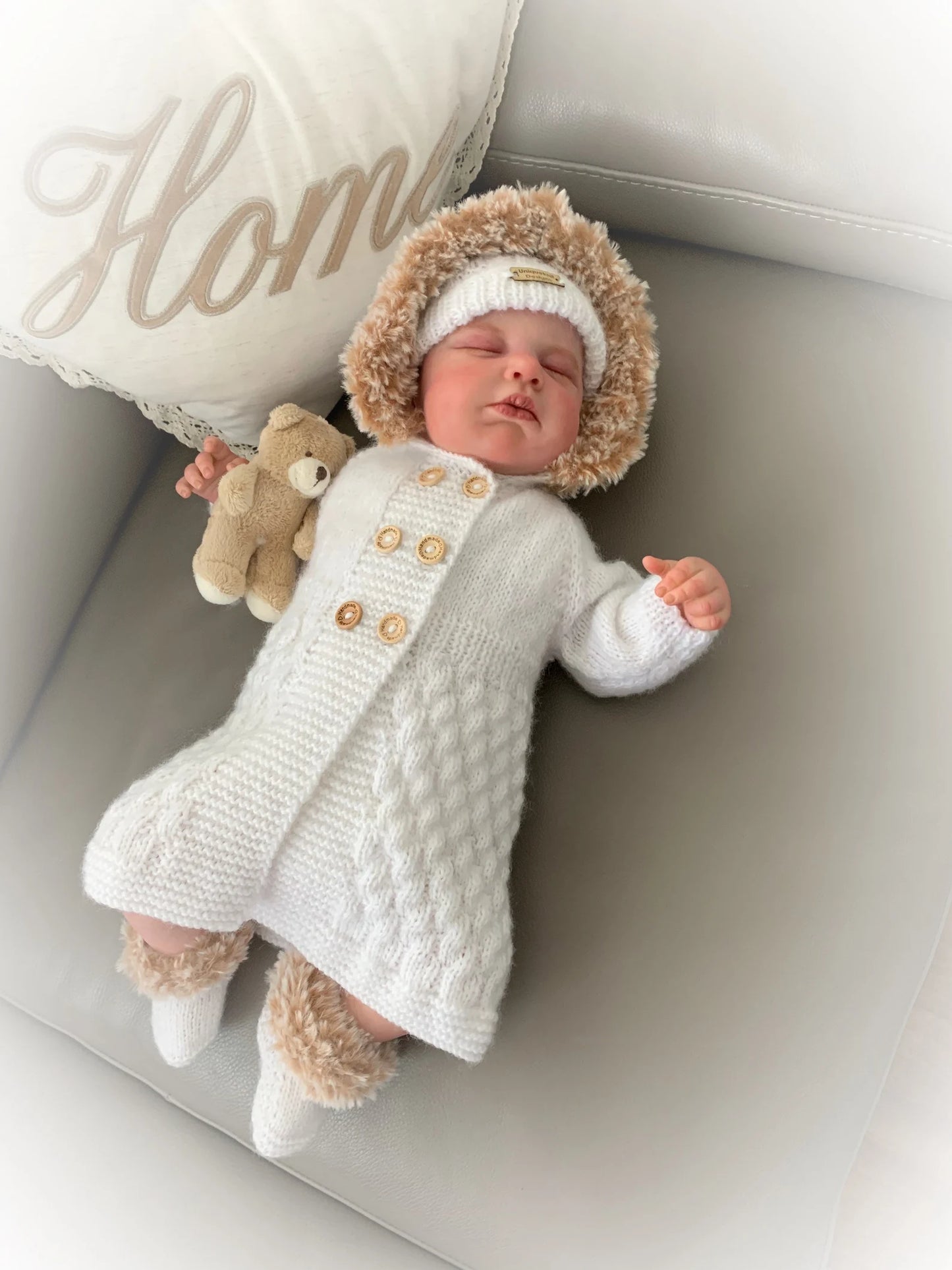 "Sage” 4 Piece Set Knitting pattern for Reborn doll 16-22” or 0-3 Mth Old Baby