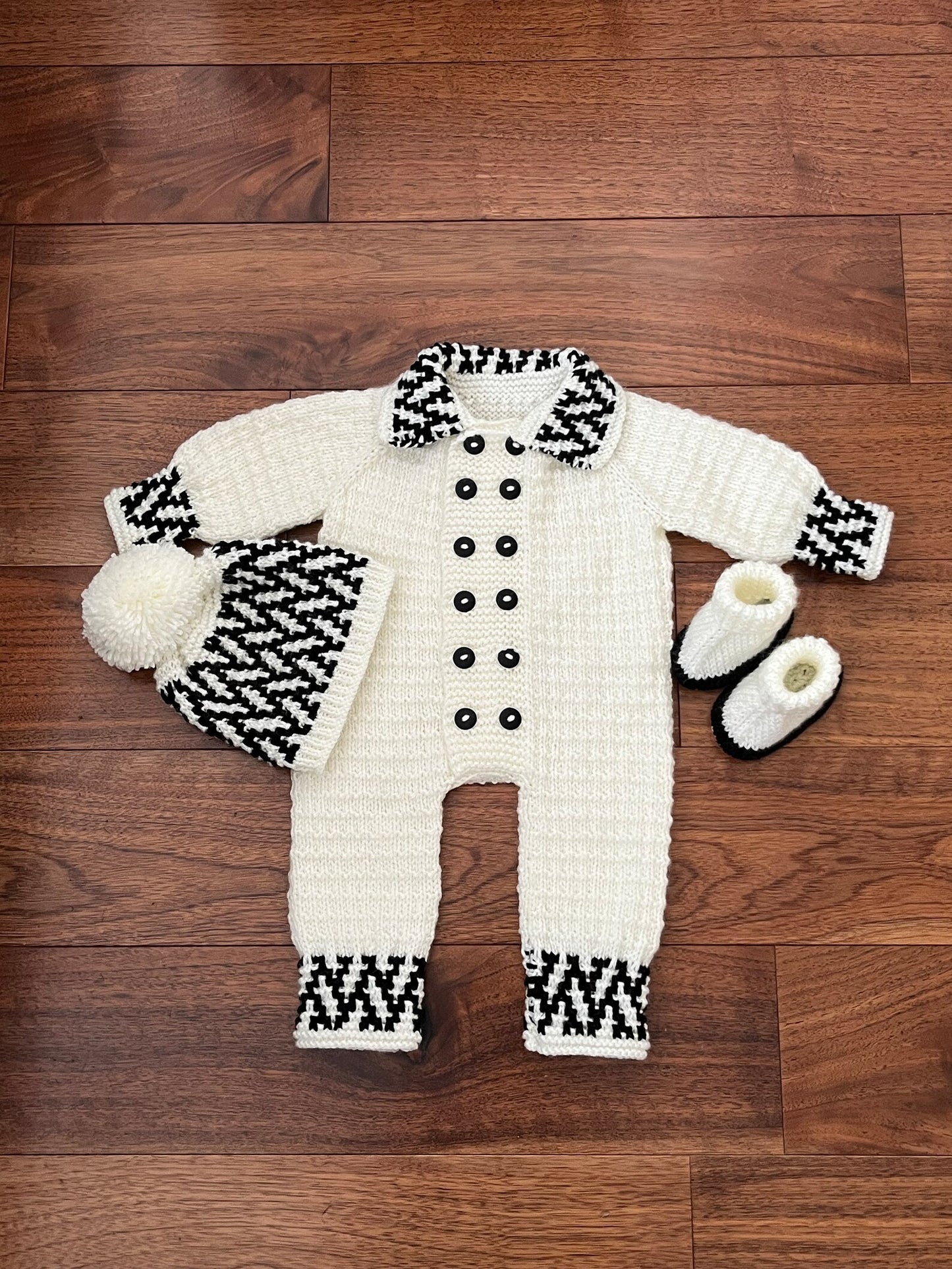 "Fudge” Romper Set Knitting pattern for Reborn doll 16-22” or 0-3 Month Old Baby