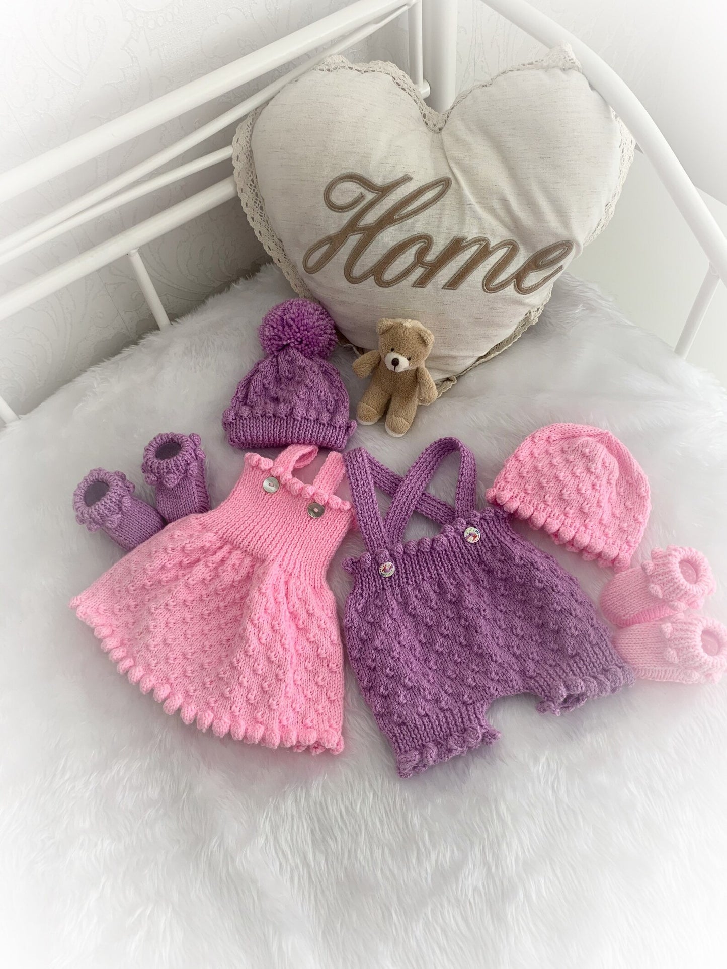 "Petunia” Shorts and Dress set Knitting pattern for Reborn doll 16 -22” or 0-3 Mth Old Baby