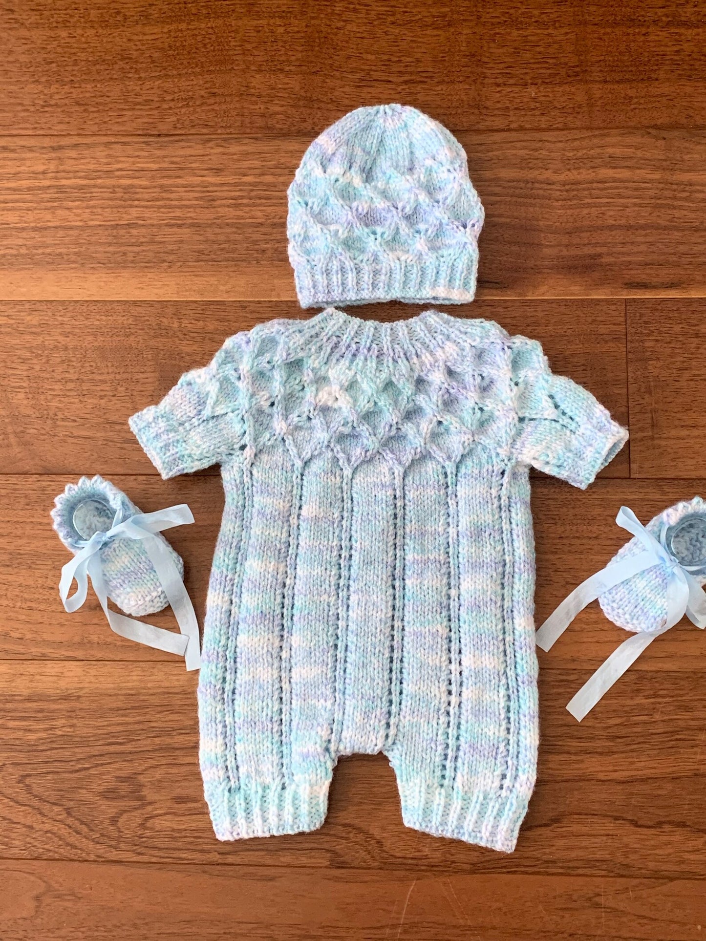 "Sugar & Spice” Multi-piece Knitting pattern for Reborn doll 16 -22” or 0-3 Month Old Baby