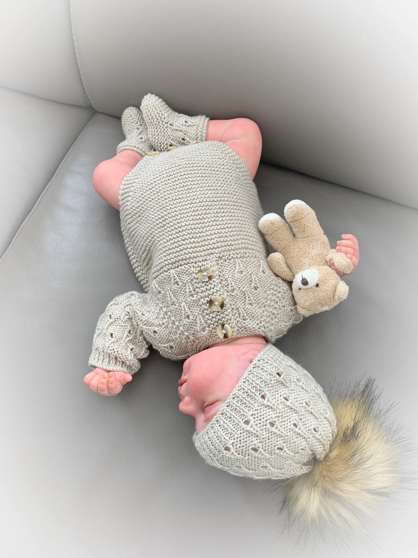 "Pumpkin” Romper Knitting pattern for Reborn doll 16 -22” or 0-3 Mth Old Baby