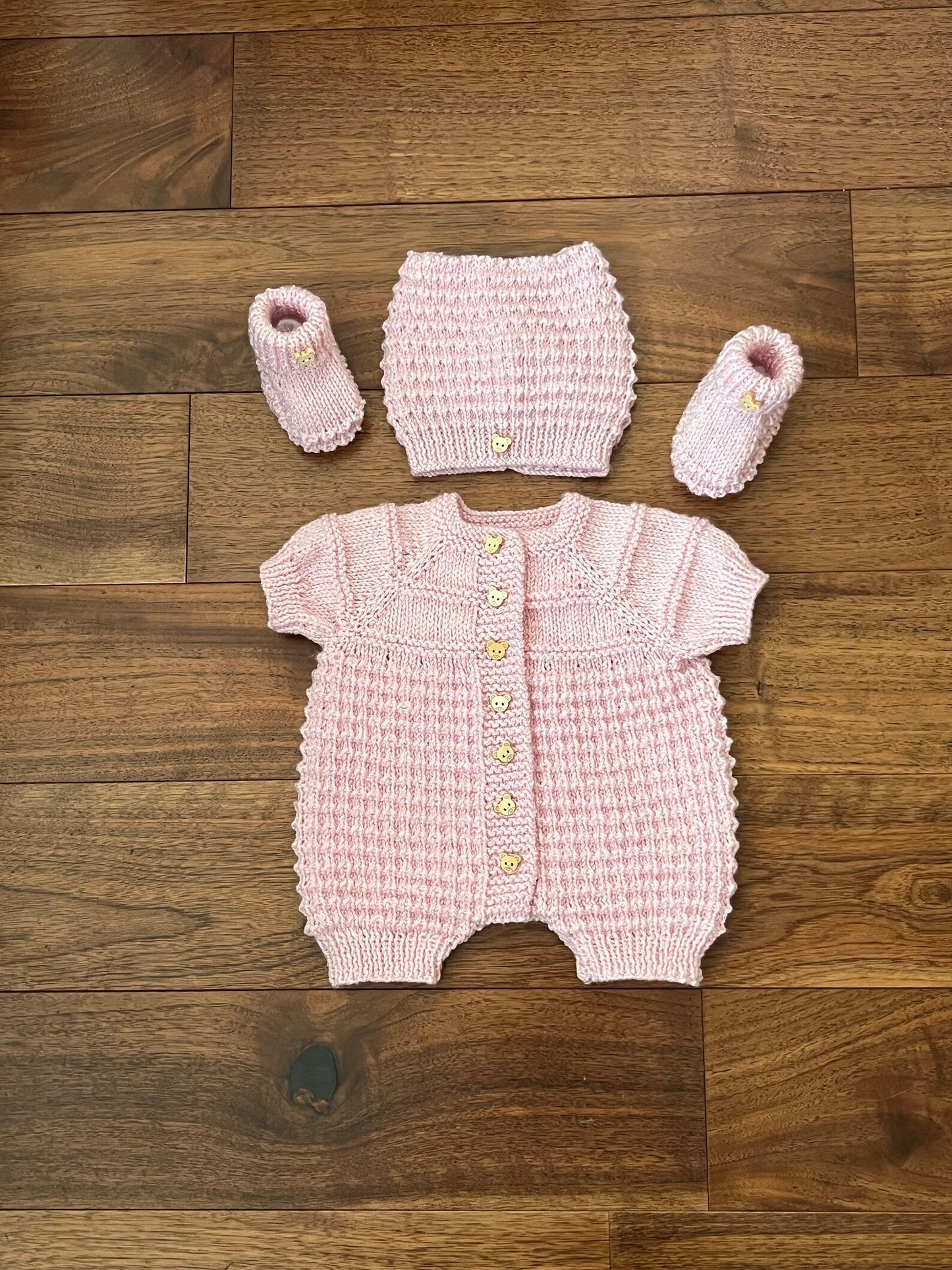 "Mango" Romper knitting pattern for reborn doll 16-22" or 0-3 Month old baby