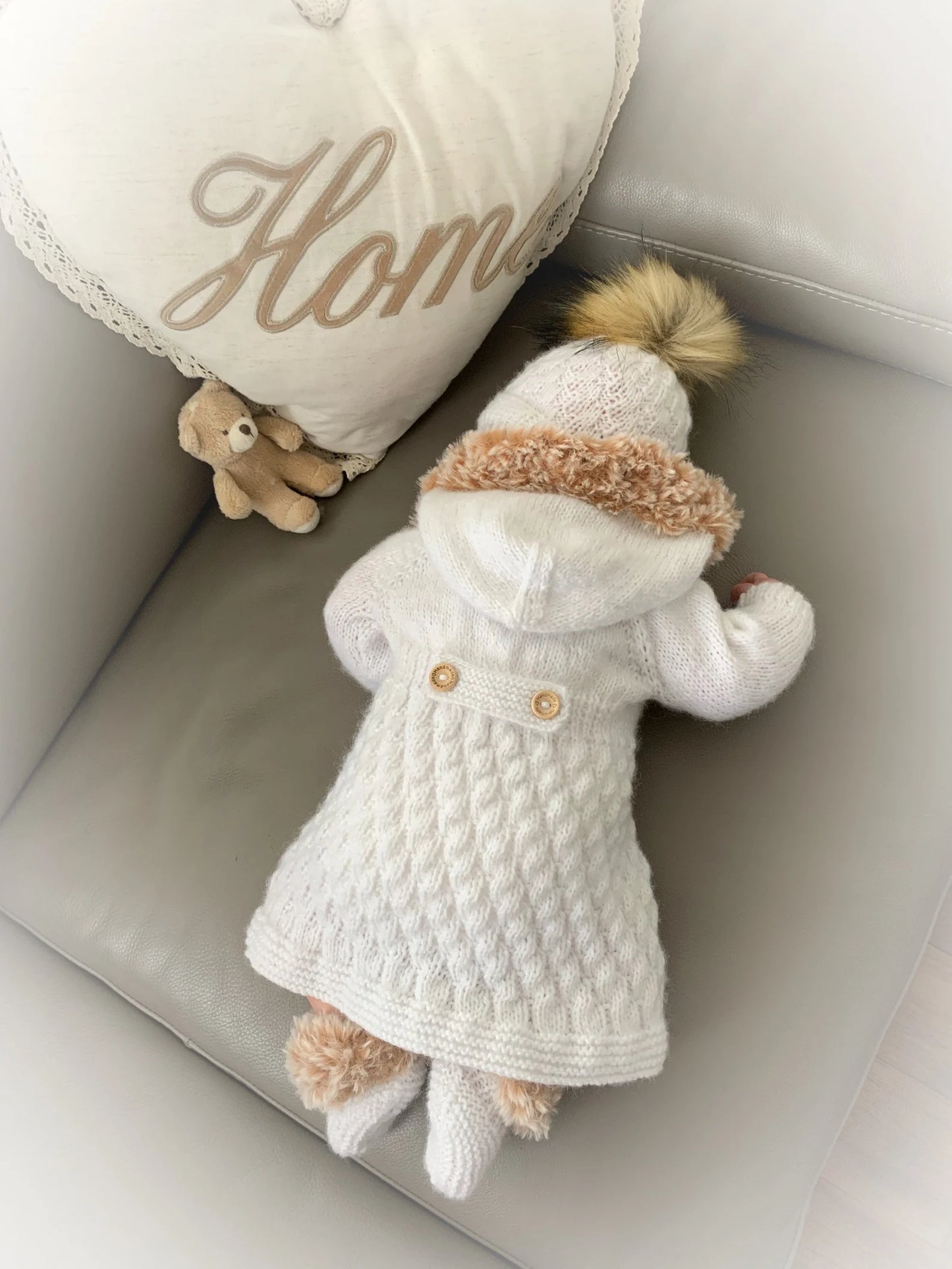 "Sage” 4 Piece Set Knitting pattern for Reborn doll 16-22” or 0-3 Mth Old Baby