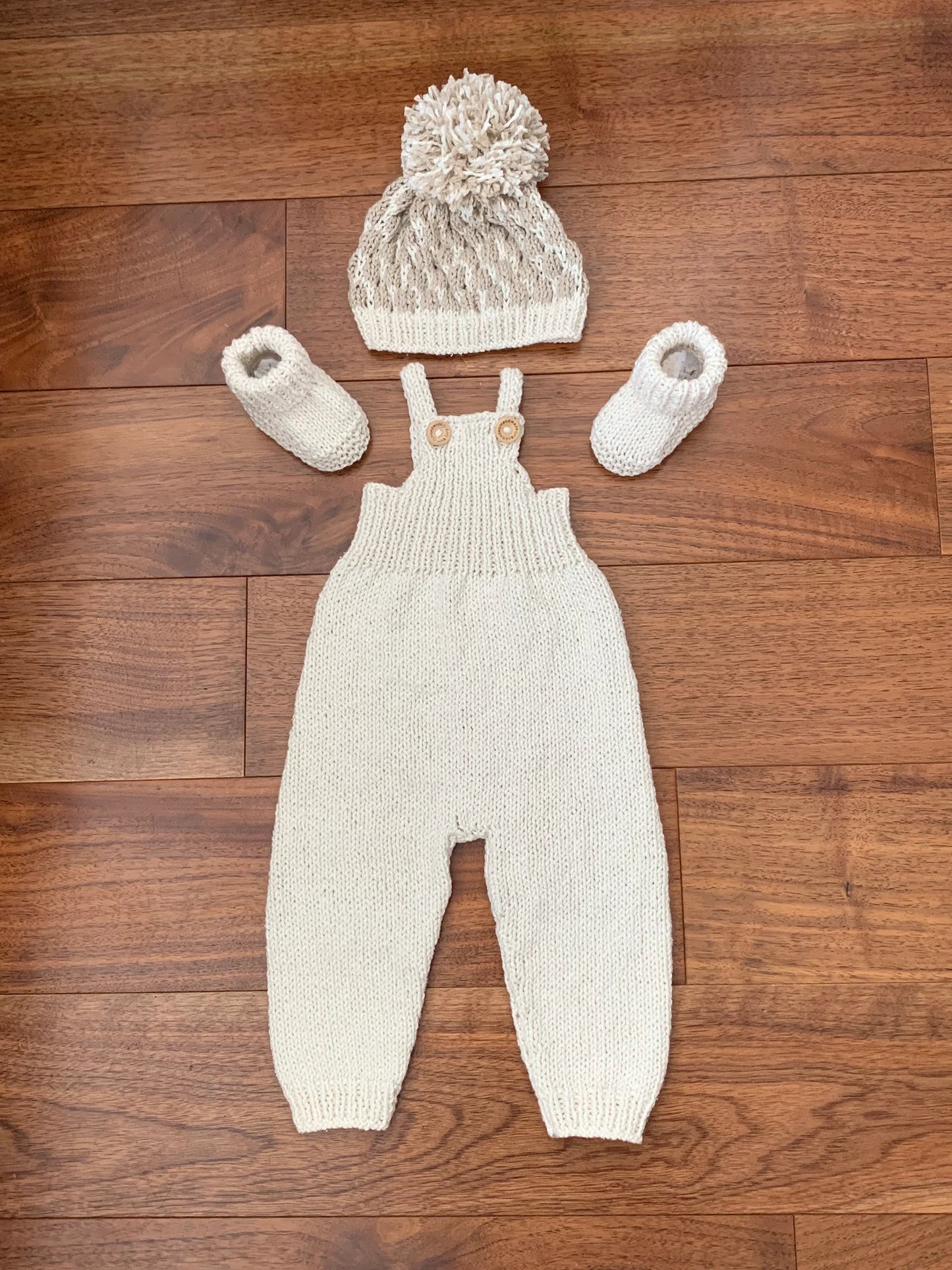 "Popcorn” 4 Piece set Knitting pattern for Reborn doll 16 -22” or 0-3 Month Old Baby