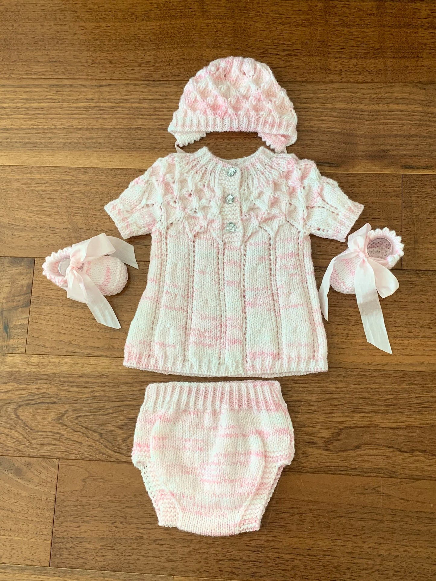 "Sugar & Spice” Multi-piece Knitting pattern for Reborn doll 16 -22” or 0-3 Month Old Baby