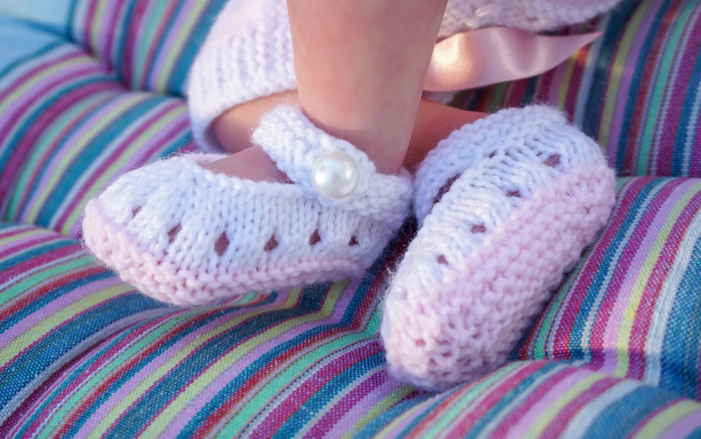 "Rosebud” Summer set Knitting pattern for Reborn doll 16 -22” or 0-3 Mth Old Baby