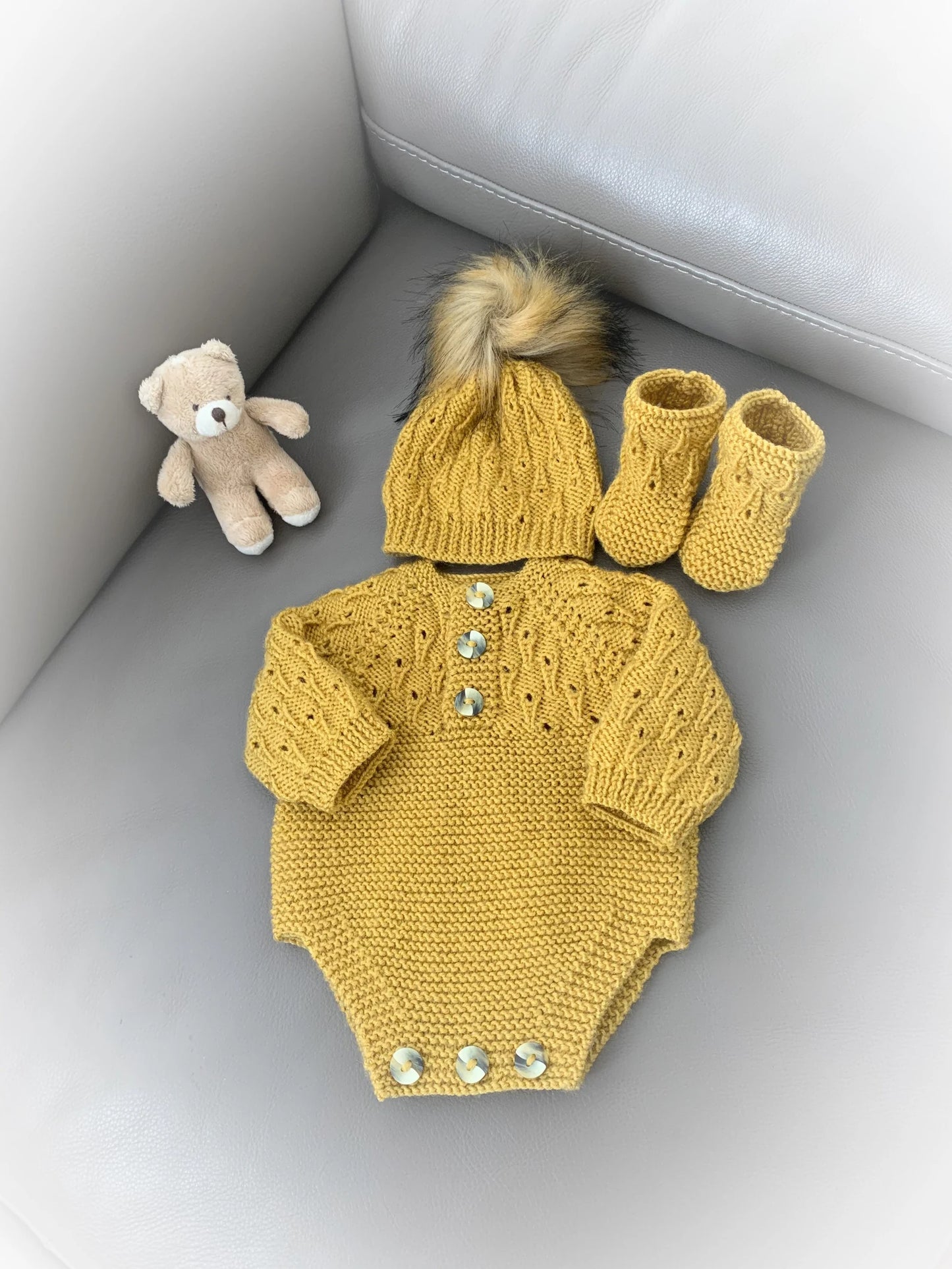 "Pumpkin” Romper Knitting pattern for Reborn doll 16 -22” or 0-3 Mth Old Baby