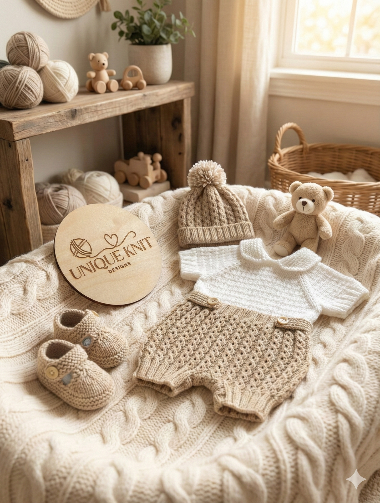 "Nutmeg” Romper Knitting pattern for Reborn doll 16 -22” or 0-3 Month Old Baby
