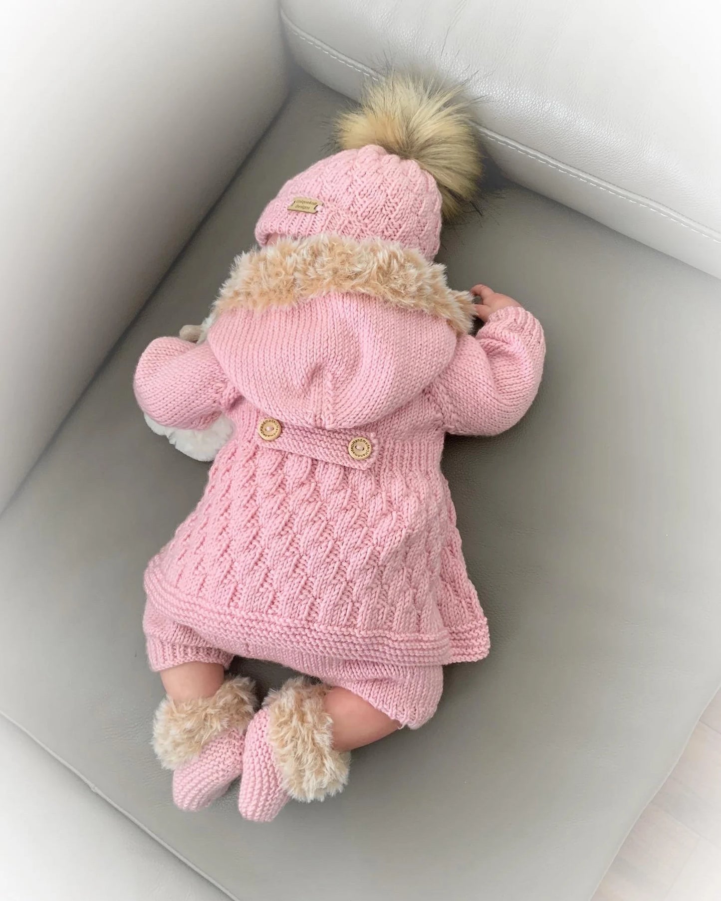 "Sage” 4 Piece Set Knitting pattern for Reborn doll 16-22” or 0-3 Mth Old Baby