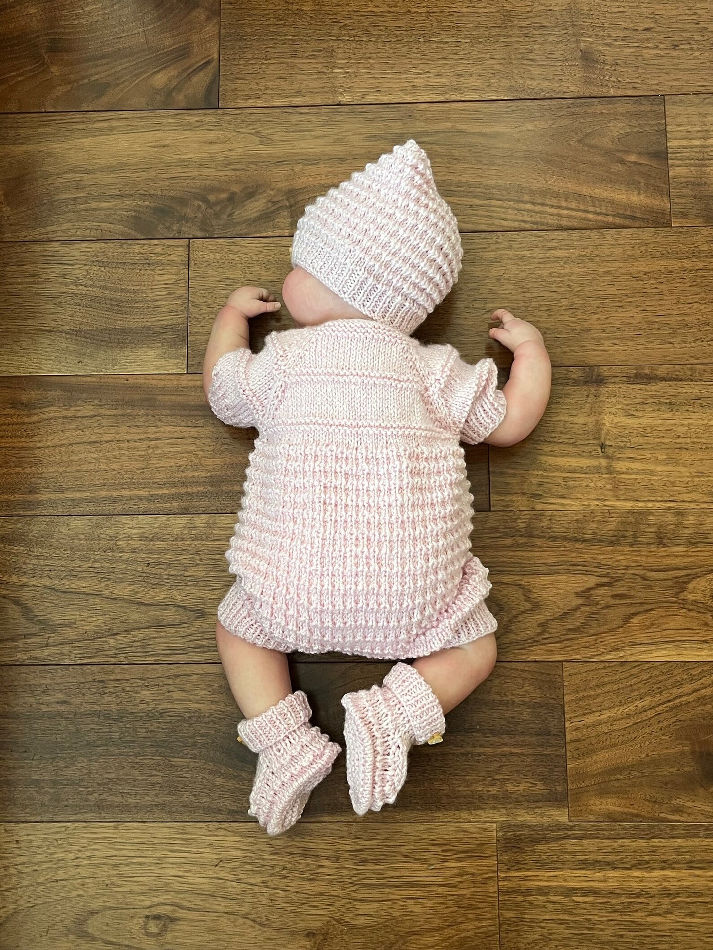 "Mango" Romper knitting pattern for reborn doll 16-22" or 0-3 Month old baby