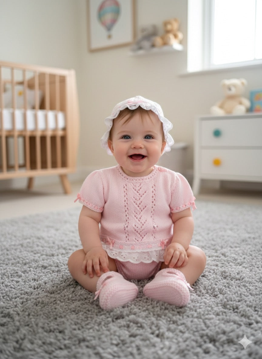 "Sweetpea ” Angel Set Knitting pattern for Reborn doll 16 -22” or 0-3 Mth Old Baby