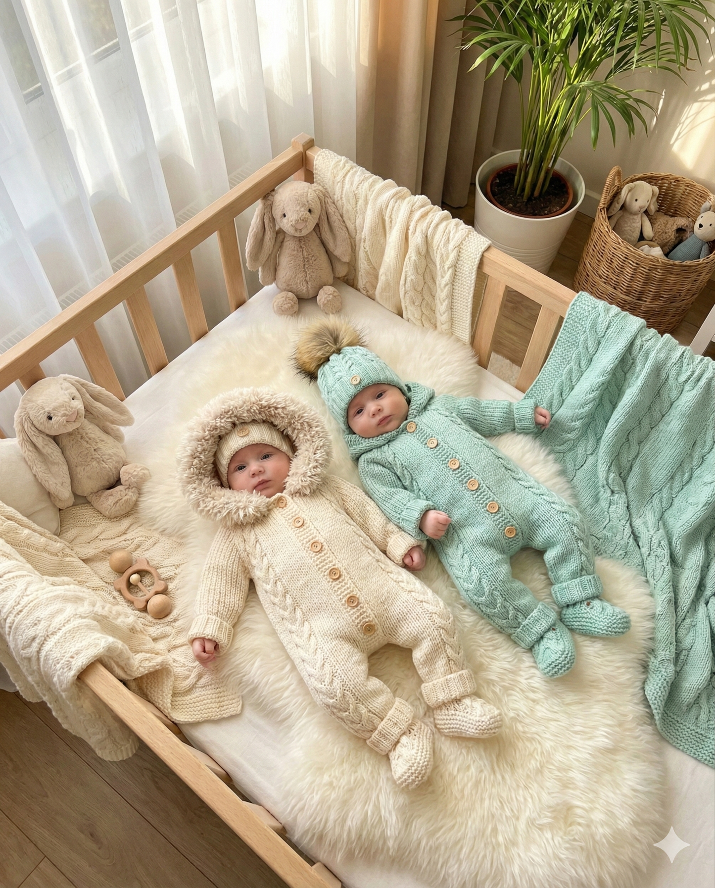 "Alaska” 3 piece Knitting pattern set for Reborn doll 16 -24” or 0-6 Month Old Baby