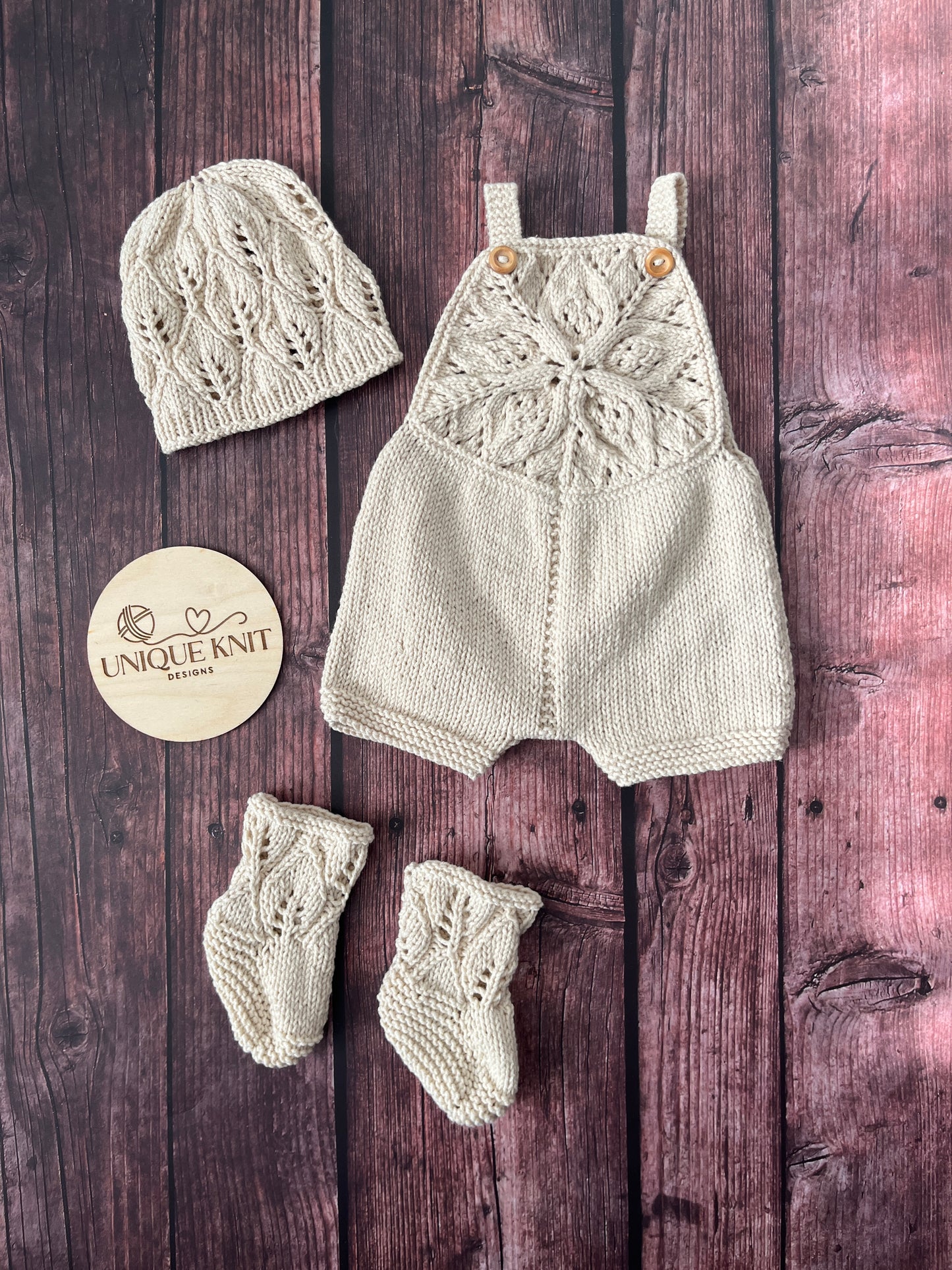 "Starlight” 3 Piece Knitting pattern set for Reborn doll 16 -22” or 0-3 Month Old Baby