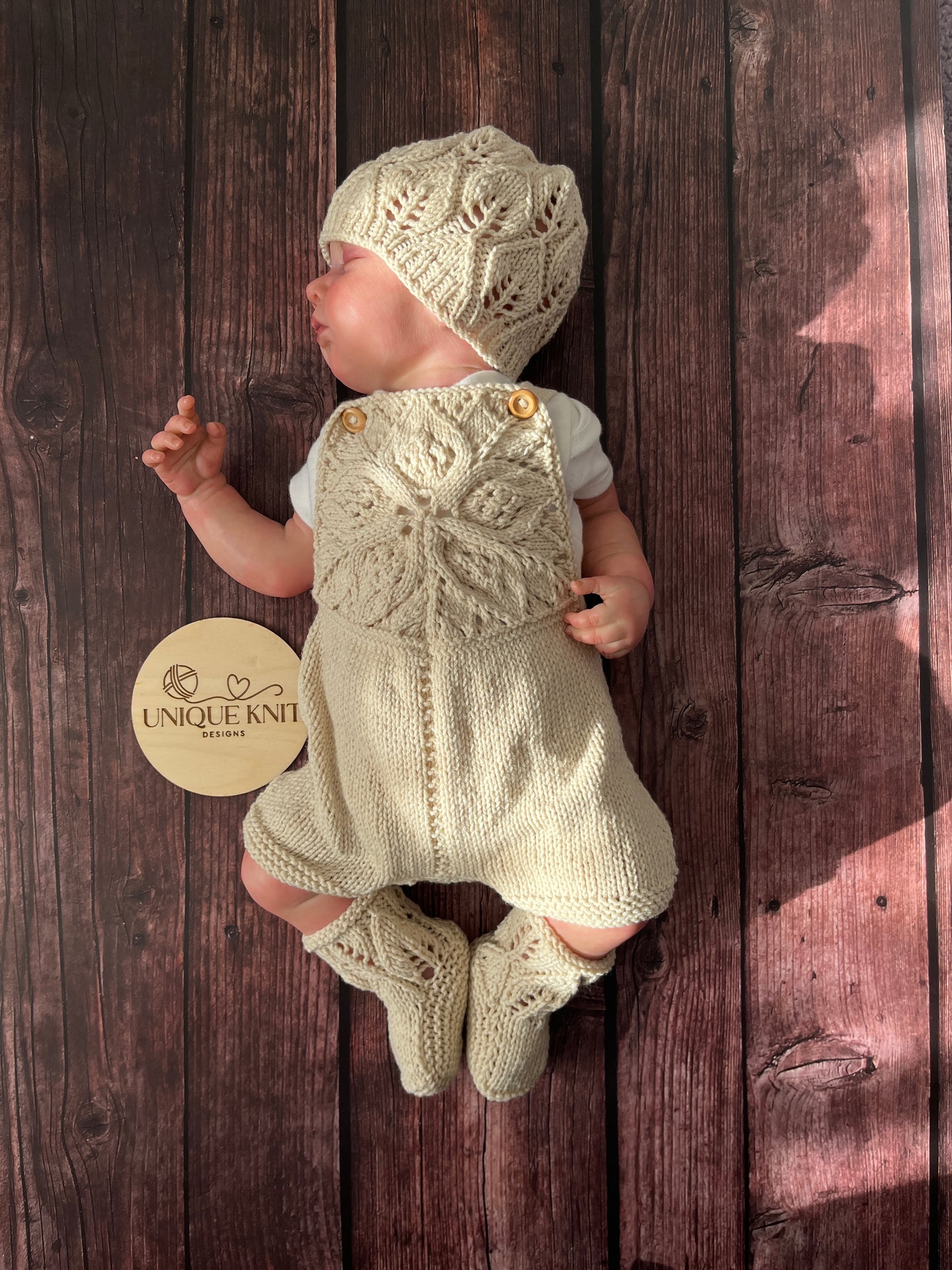 "Starlight” 3 Piece Knitting pattern set for Reborn doll 16 -22” or 0-3 Month Old Baby