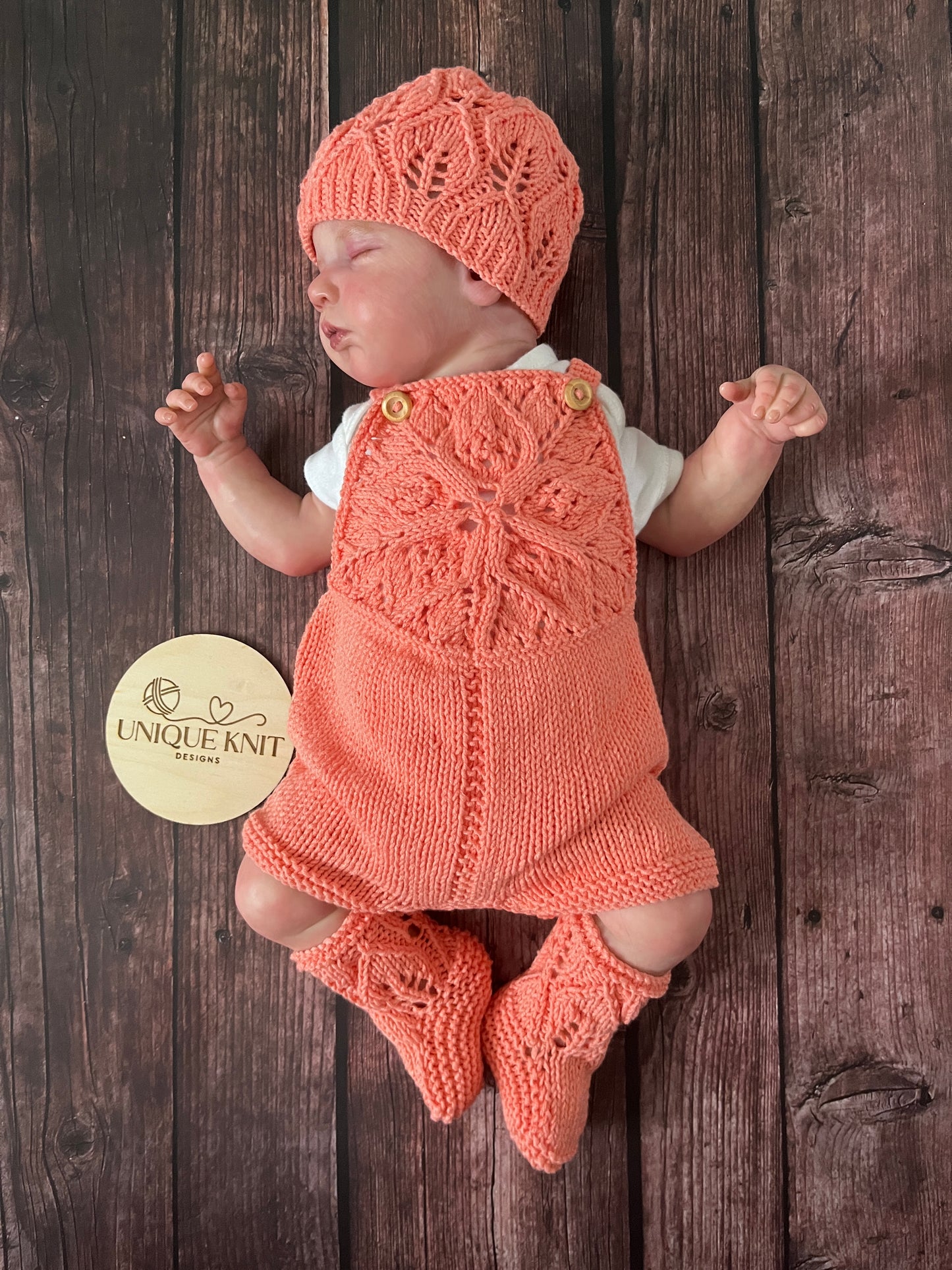 "Starlight” 3 Piece Knitting pattern set for Reborn doll 16 -22” or 0-3 Month Old Baby