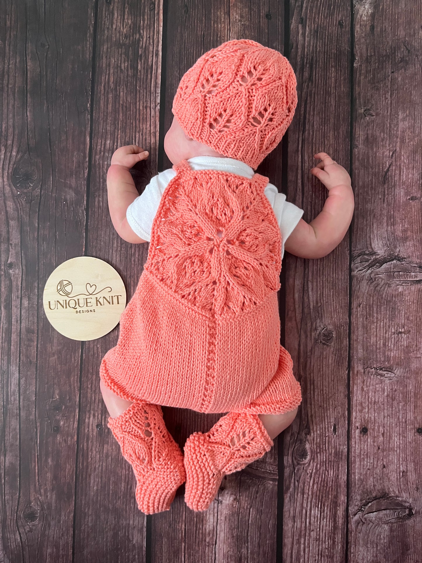 "Starlight” 3 Piece Knitting pattern set for Reborn doll 16 -22” or 0-3 Month Old Baby