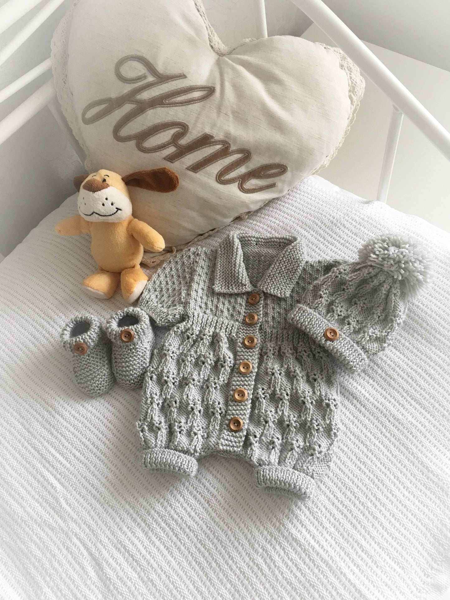 "Bluebell ” Romper Knitting pattern for Reborn doll 16 -22” or 0-3 Mth Old Baby