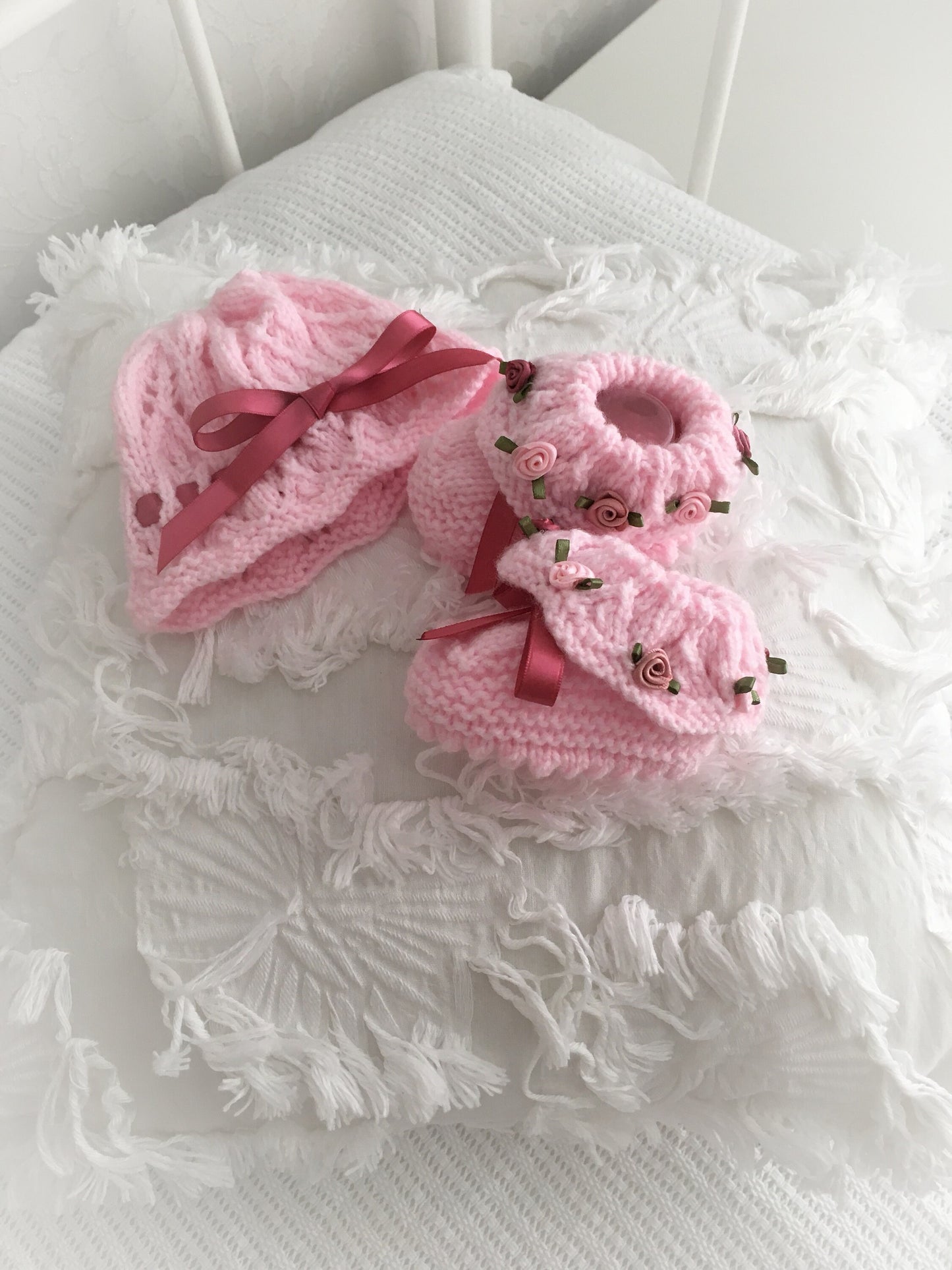 "Tulip” Dress Set Knitting pattern for Reborn doll 16 -22” or 0-3 Mth Old Baby