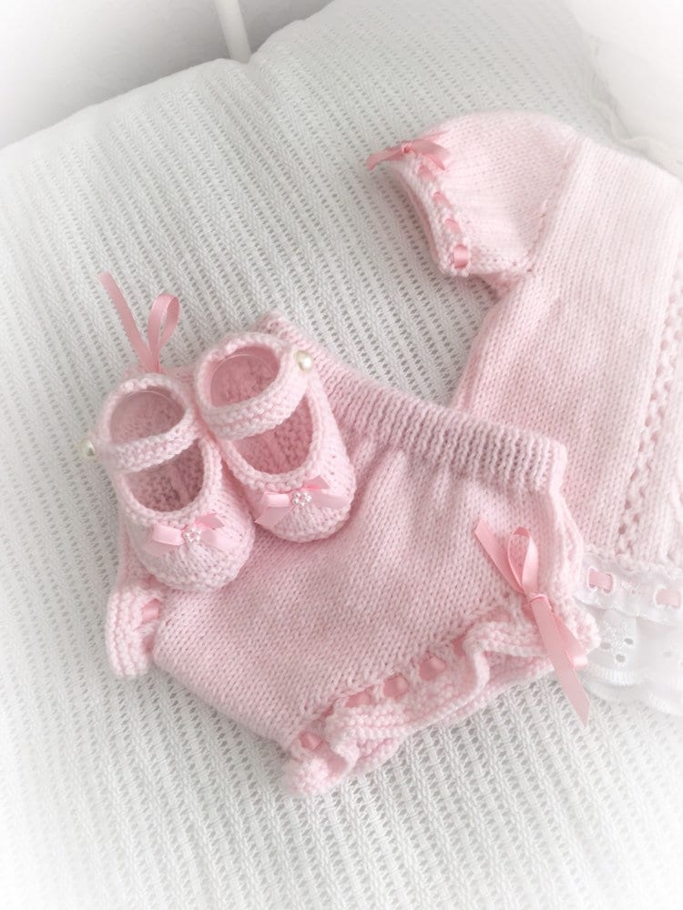 "Sweetpea ” Angel Set Knitting pattern for Reborn doll 16 -22” or 0-3 Mth Old Baby