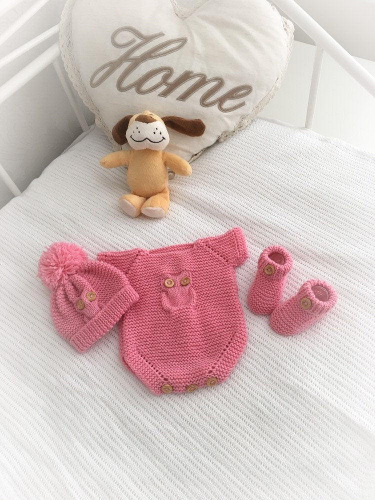 "Buttercup ” Romper Knitting pattern for Reborn doll 16 -22” or 0-3 Mth Old Baby