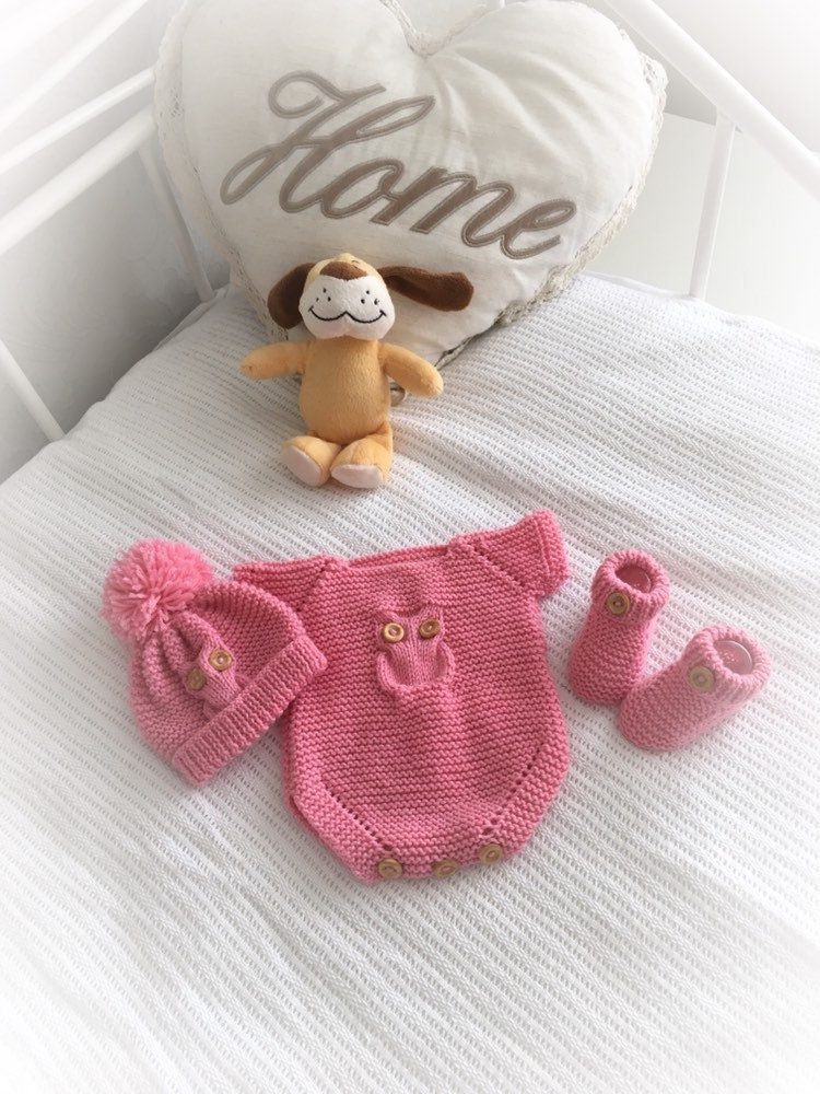 "Buttercup ” Romper Knitting pattern for Reborn doll 16 -22” or 0-3 Mth Old Baby