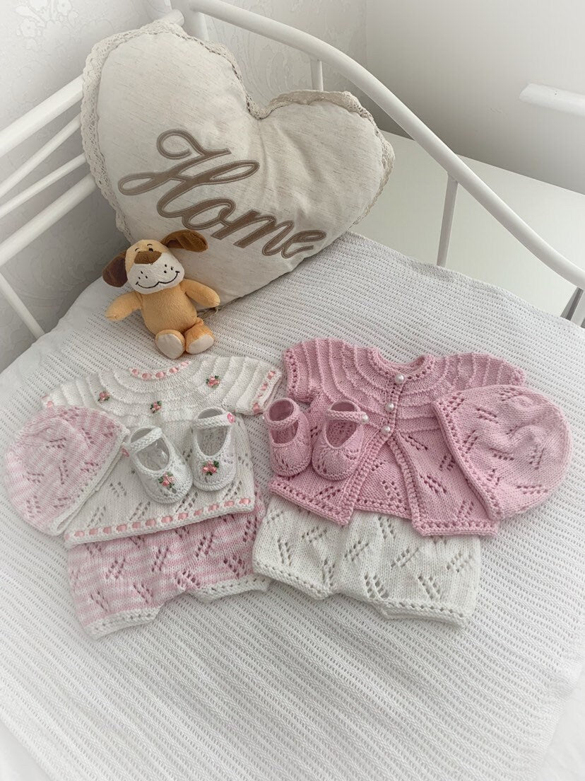 "Mayflower ” Mix 'n' Match Knitting pattern for Reborn doll 16 -22” or 0-3 Mth Old Baby