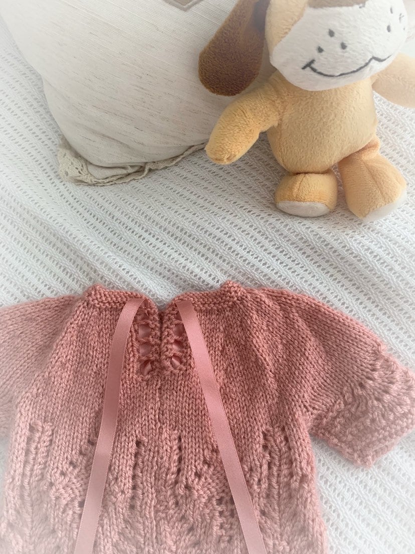 "Willow ” 4 Piece Set Knitting pattern for Reborn doll 16 -22” or 0-3 Mth Old Baby