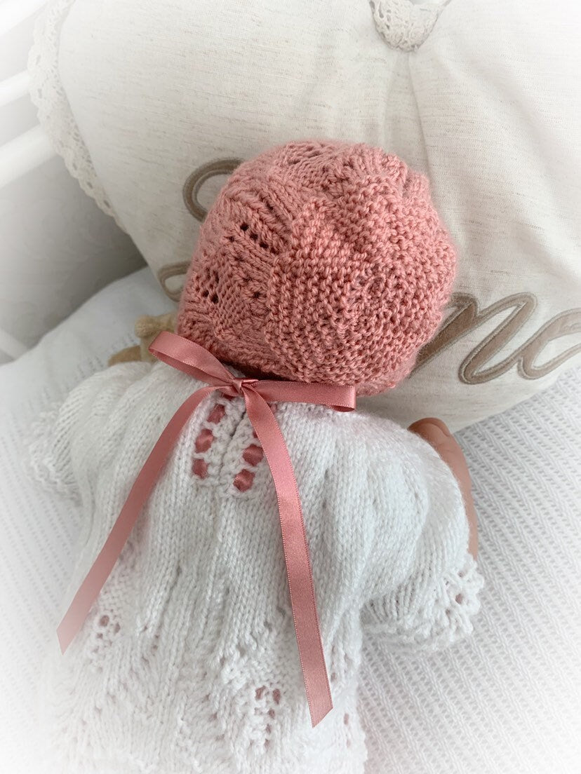 "Willow ” 4 Piece Set Knitting pattern for Reborn doll 16 -22” or 0-3 Mth Old Baby
