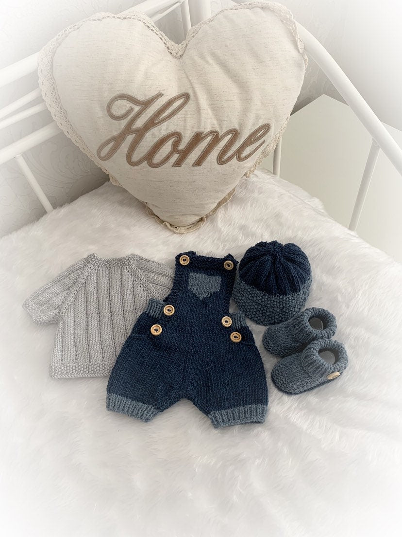 "Dandelion ” 4 Piece Set Knitting pattern for Reborn doll 16 -22” or 0-3 Mth Old Baby
