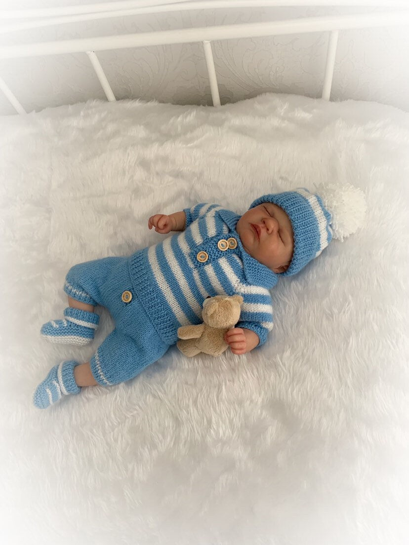 "Chestnut” Shorts and top Knitting pattern set for Reborn doll 16 -22” or 0-3 Mth Old Baby