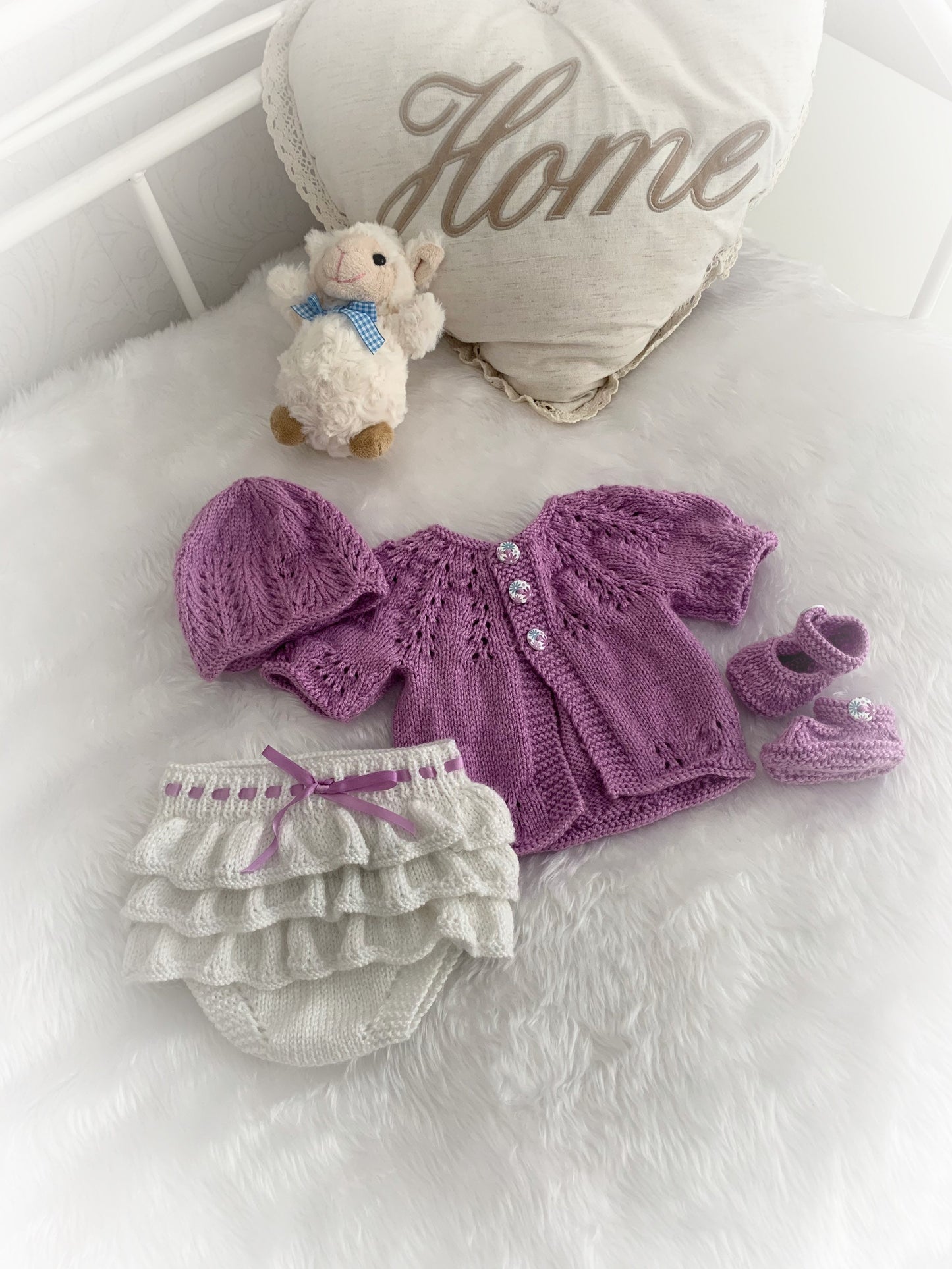"Amber” cardigan Knitting pattern for Reborn doll 16 -22” or 0-3 Mth Old Baby