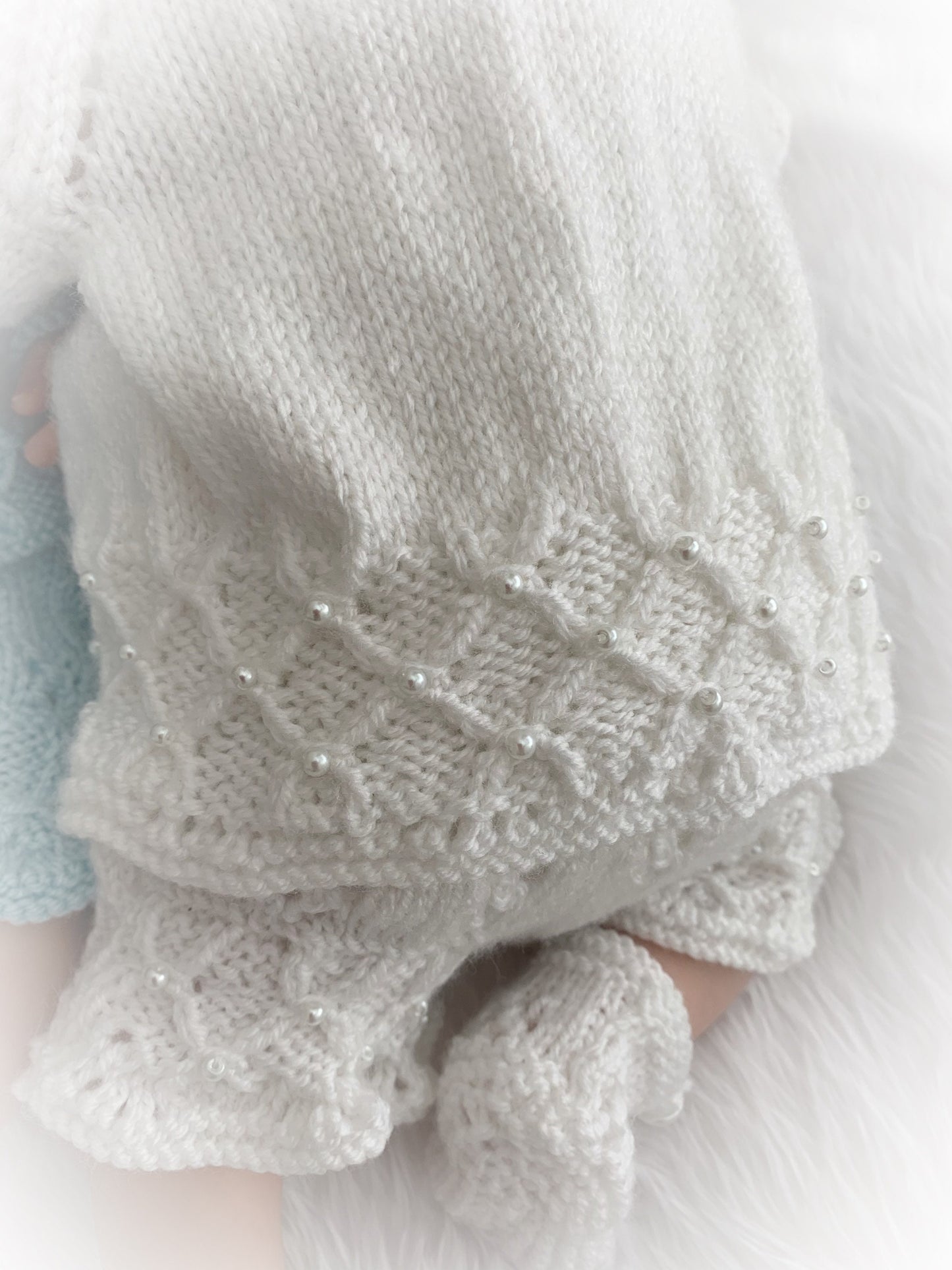 "Iris” cardigan Knitting pattern for Reborn doll 16 -22” or 0-3 Mth Old Baby