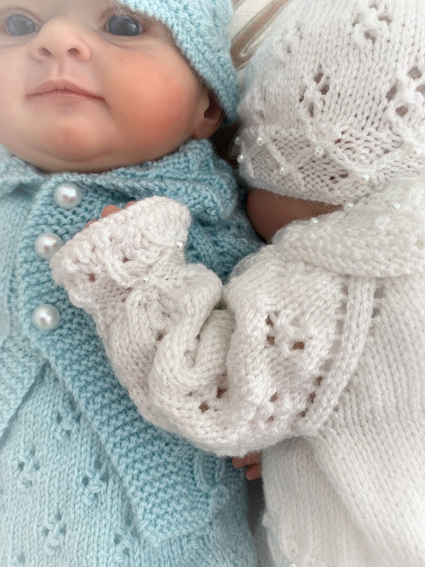 "Iris” cardigan Knitting pattern for Reborn doll 16 -22” or 0-3 Mth Old Baby