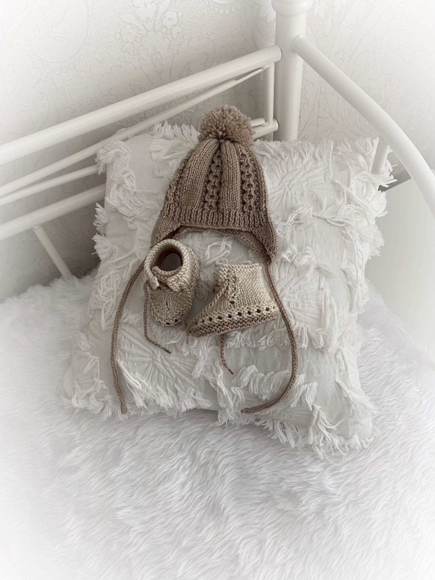 "Pepper” Side opening top and lace up boot set Knitting pattern for Reborn doll 16 -22” or 0-3 Mth Old Baby