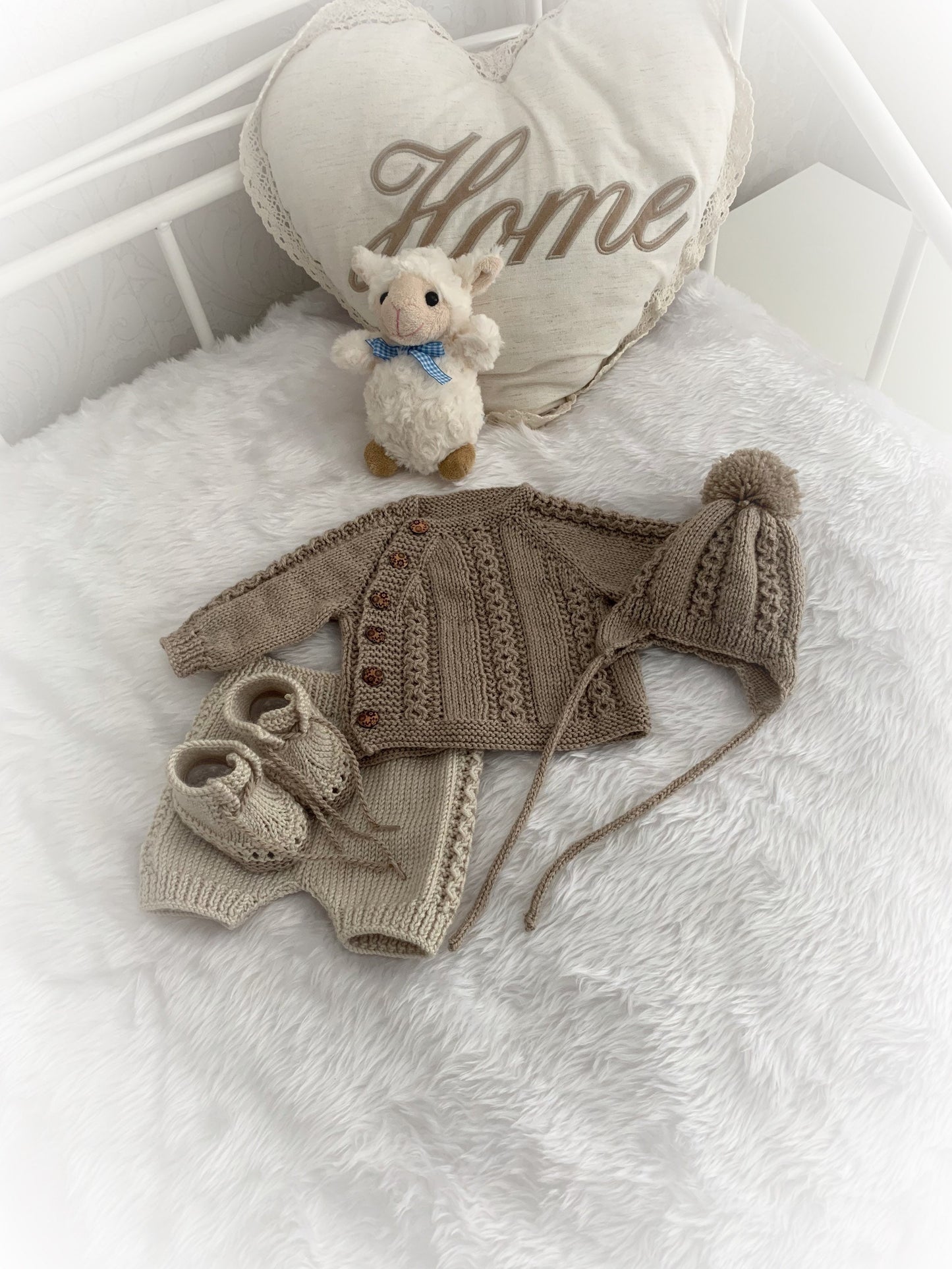 "Pepper” Side opening top and lace up boot set Knitting pattern for Reborn doll 16 -22” or 0-3 Mth Old Baby
