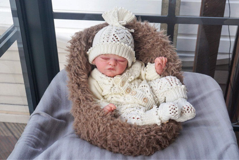 "Honeysuckle” Romper Knitting pattern for Reborn doll 16 -22” or 0-3 Mth Old Baby