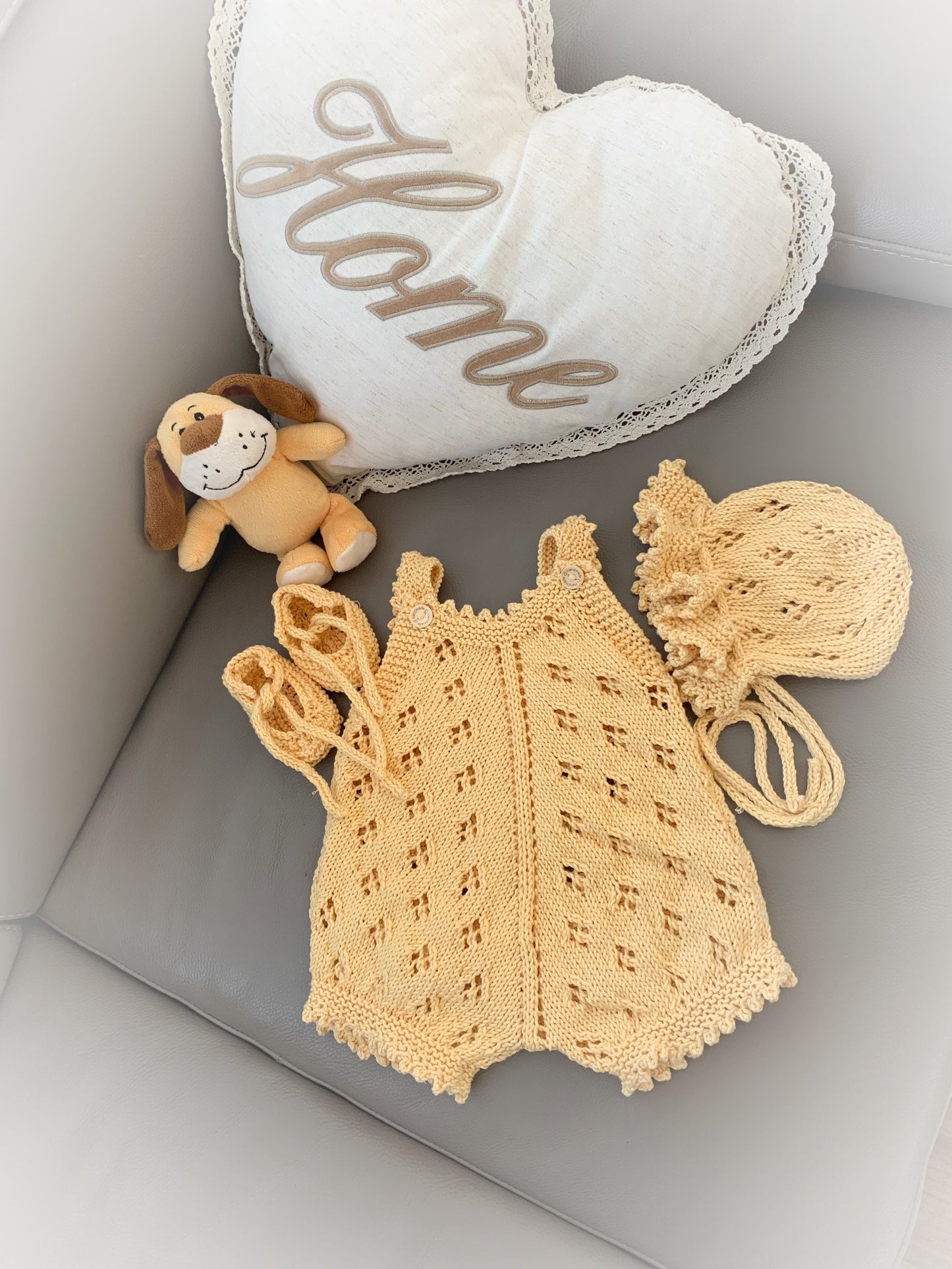 "Citrus” Romper Knitting pattern for Reborn doll 16 -22” or 0-3 Mth Old Baby