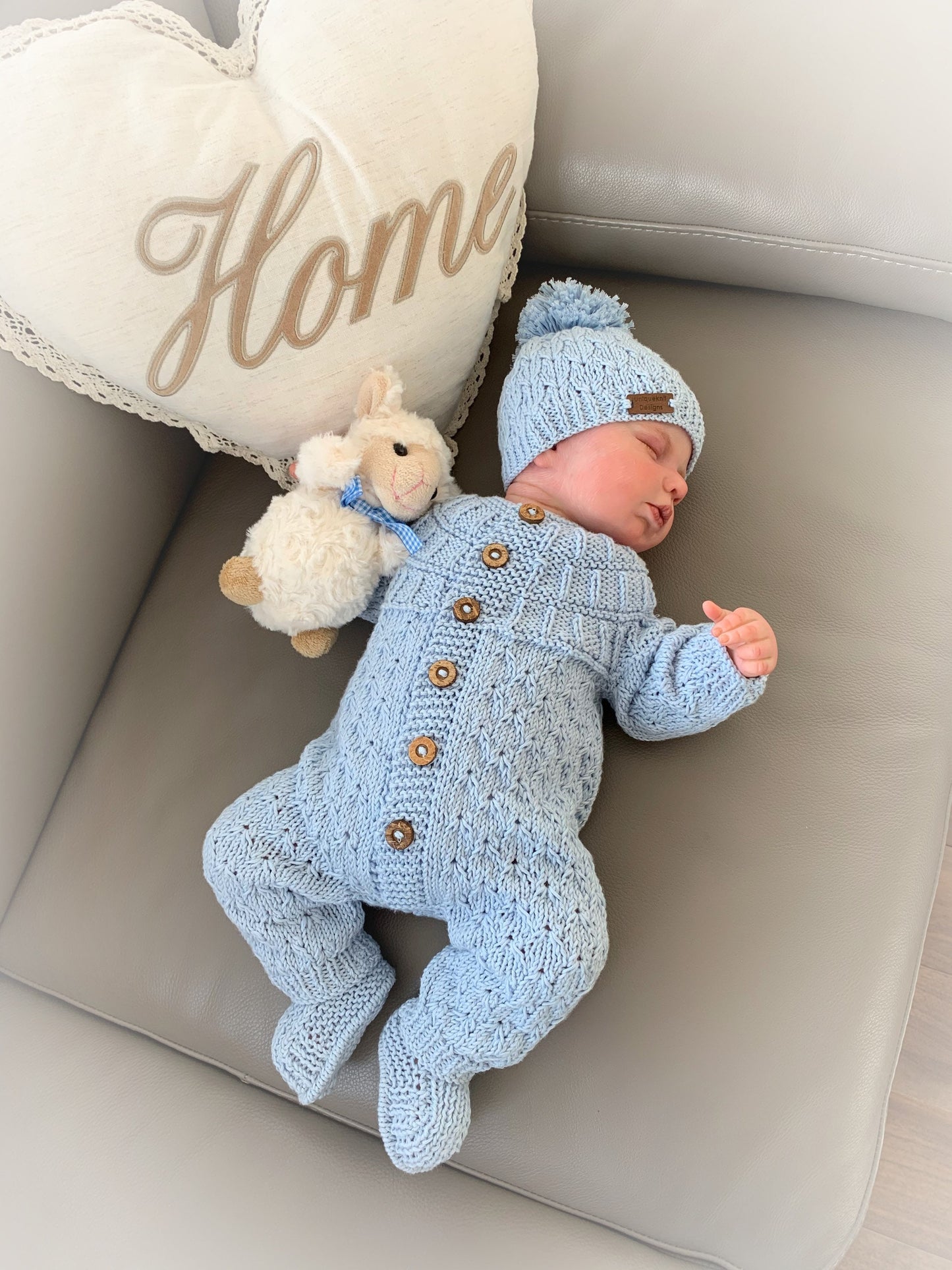"Opal” Romper Knitting pattern for Reborn doll 16 -22” or 0-3 Mth Old Baby